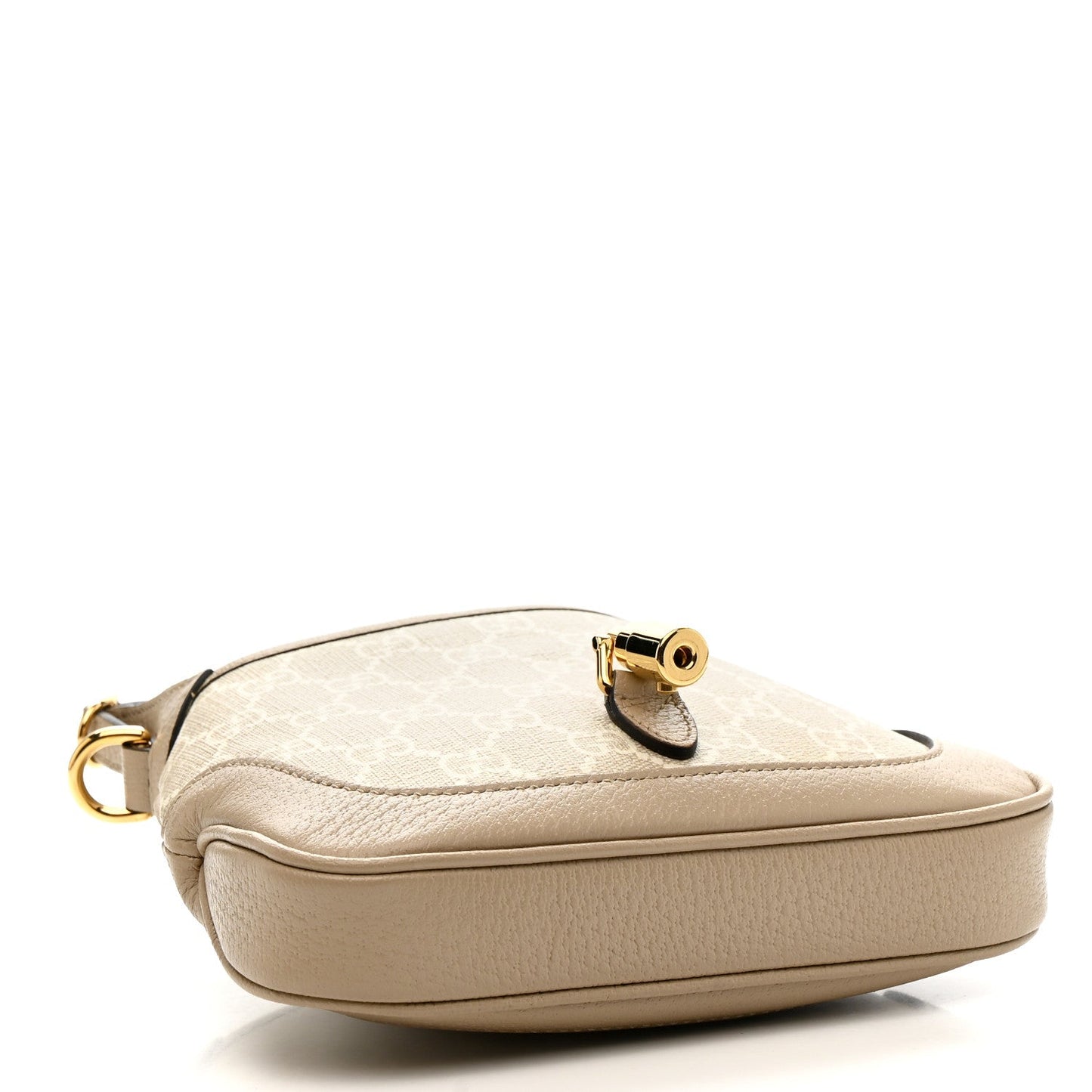 GG Supreme Monogram Textured Dollar Calfskin Mini Jackie 1961 Hobo Beige Mystic White Oatmeal