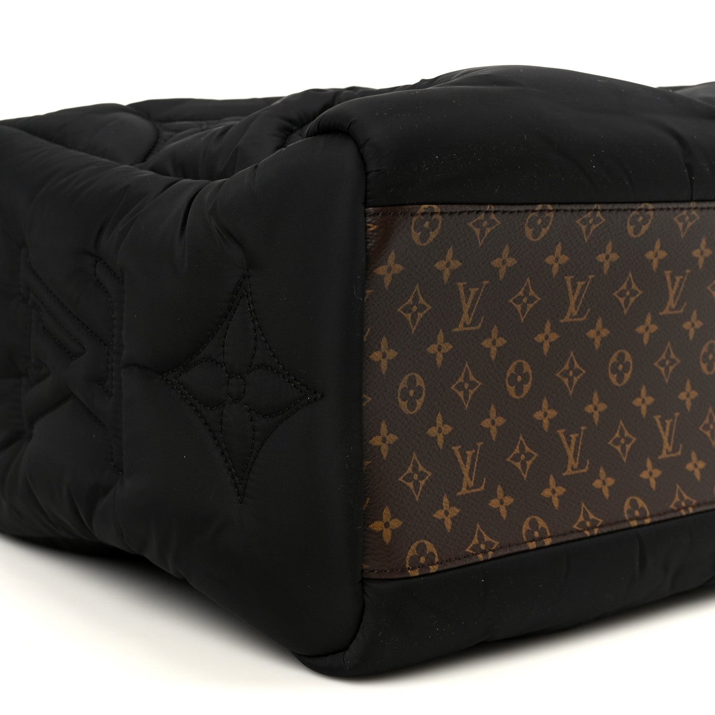 Econyl Monogram Pillow Giant Onthego MM  Black