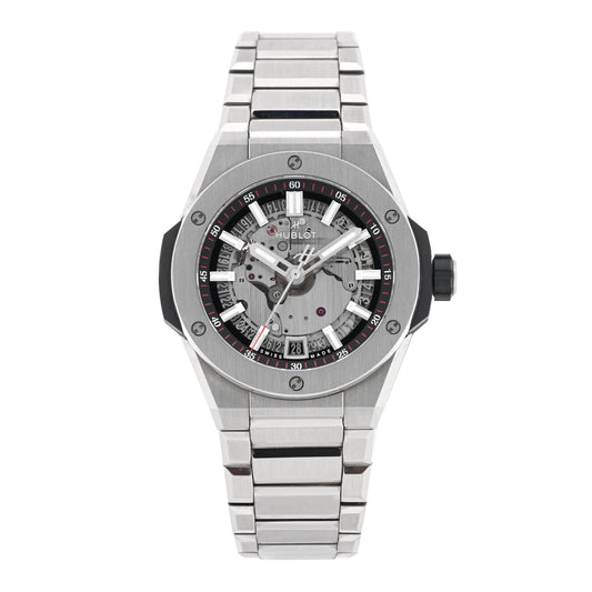 Titanium 40mm Big Bang Integrated Time Only Automatic Watch Silver 456.NX.0170.NX