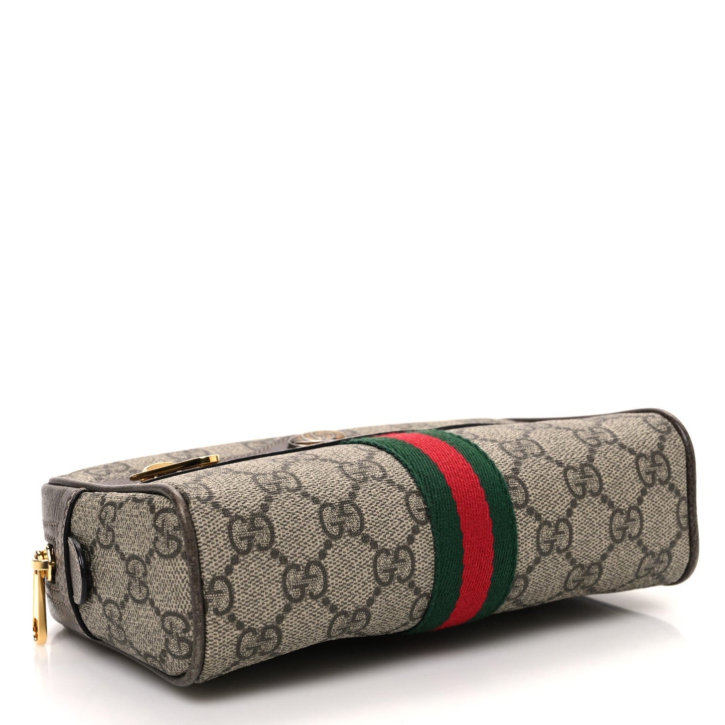 GG Supreme Monogram Web Small Ophidia Belt Bag 85 34 Dark Brown