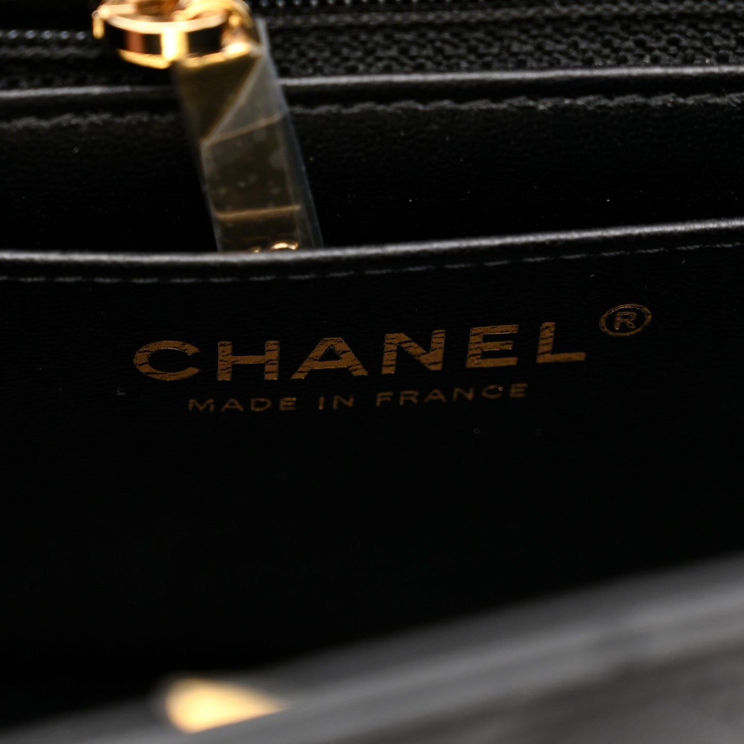 Lambskin Quilted Mini Rectangular Flap Black