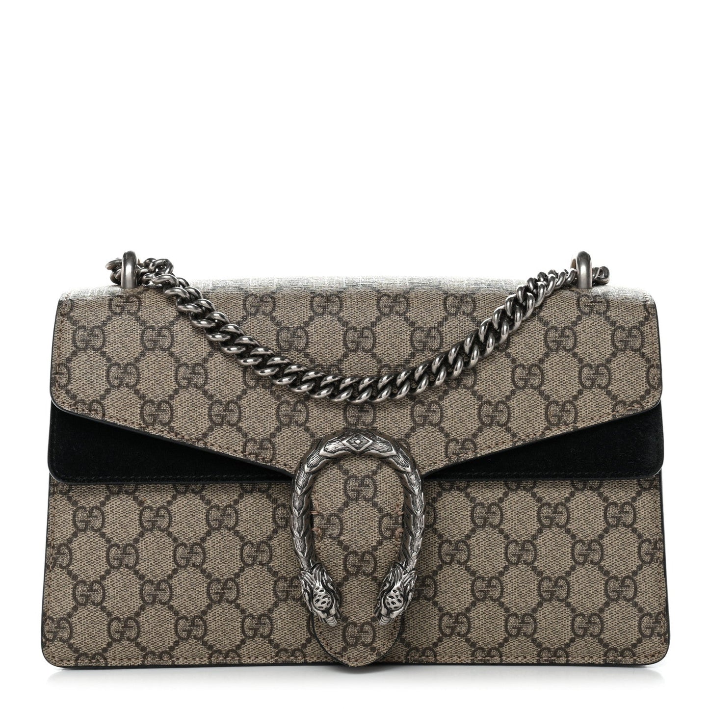 GG Supreme Monogram Small Dionysus Shoulder Bag Black