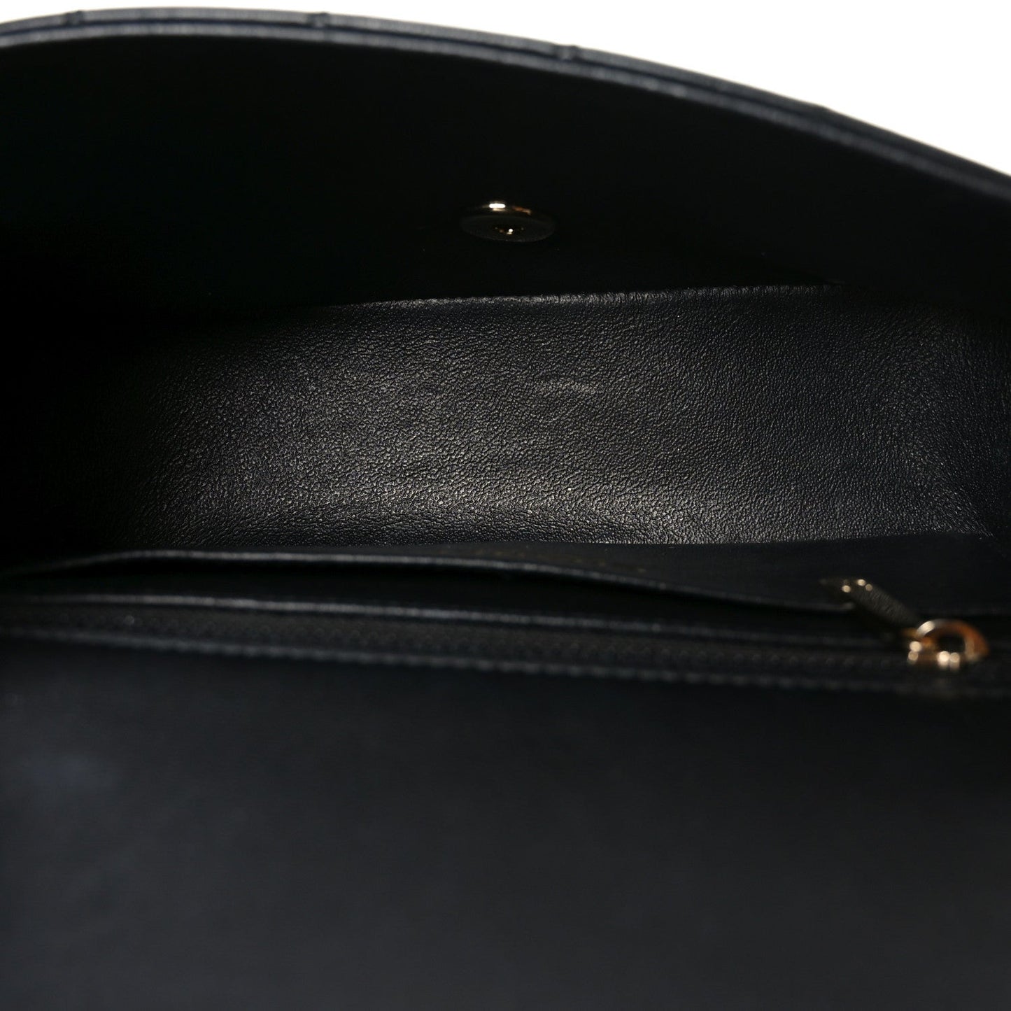Lambskin Quilted Mini Rectangular Flap Black