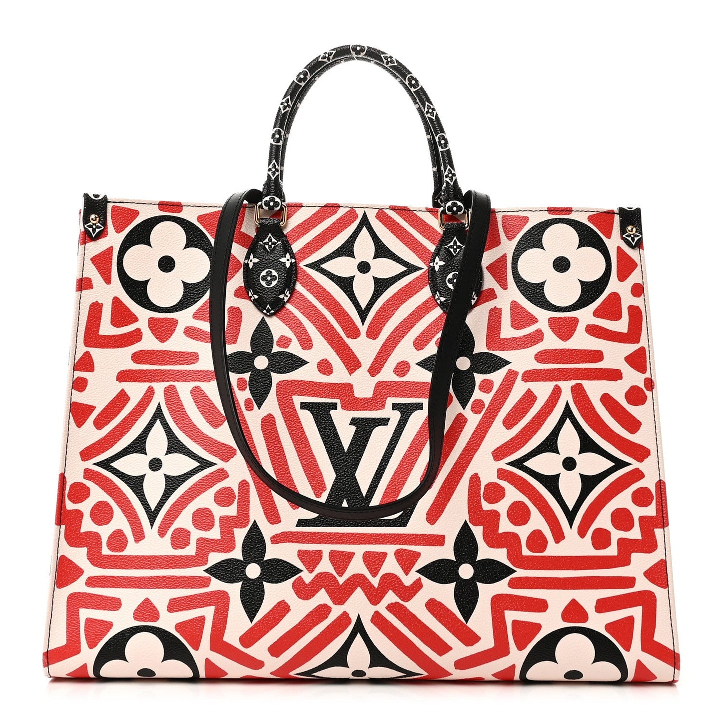 Monogram Giant Crafty Onthego GM Creme Rouge Black