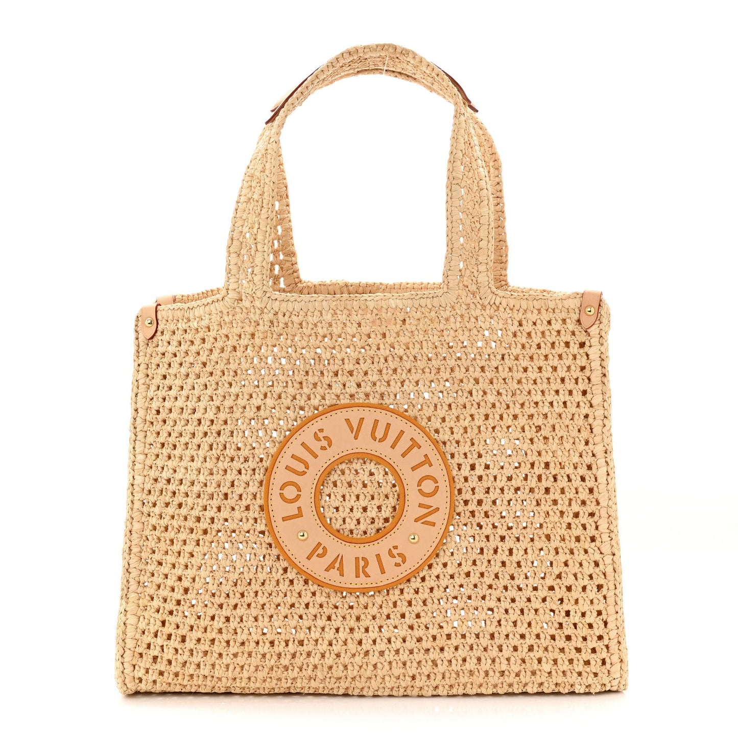 Raffia Calfskin By The Pool OnTheGo MM Natural