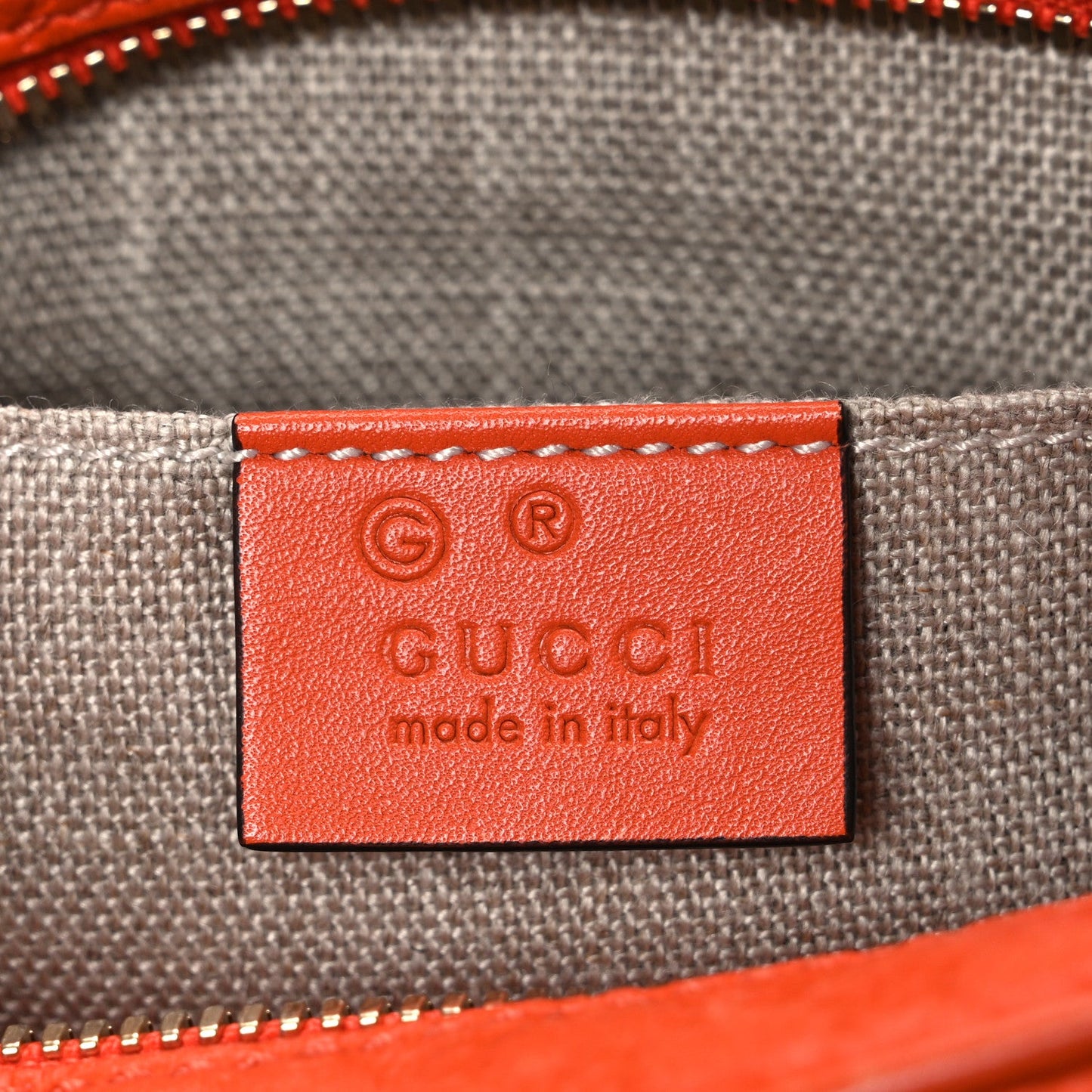 Soft Microguccissima Mini Bree Messenger Bag Sun Orange