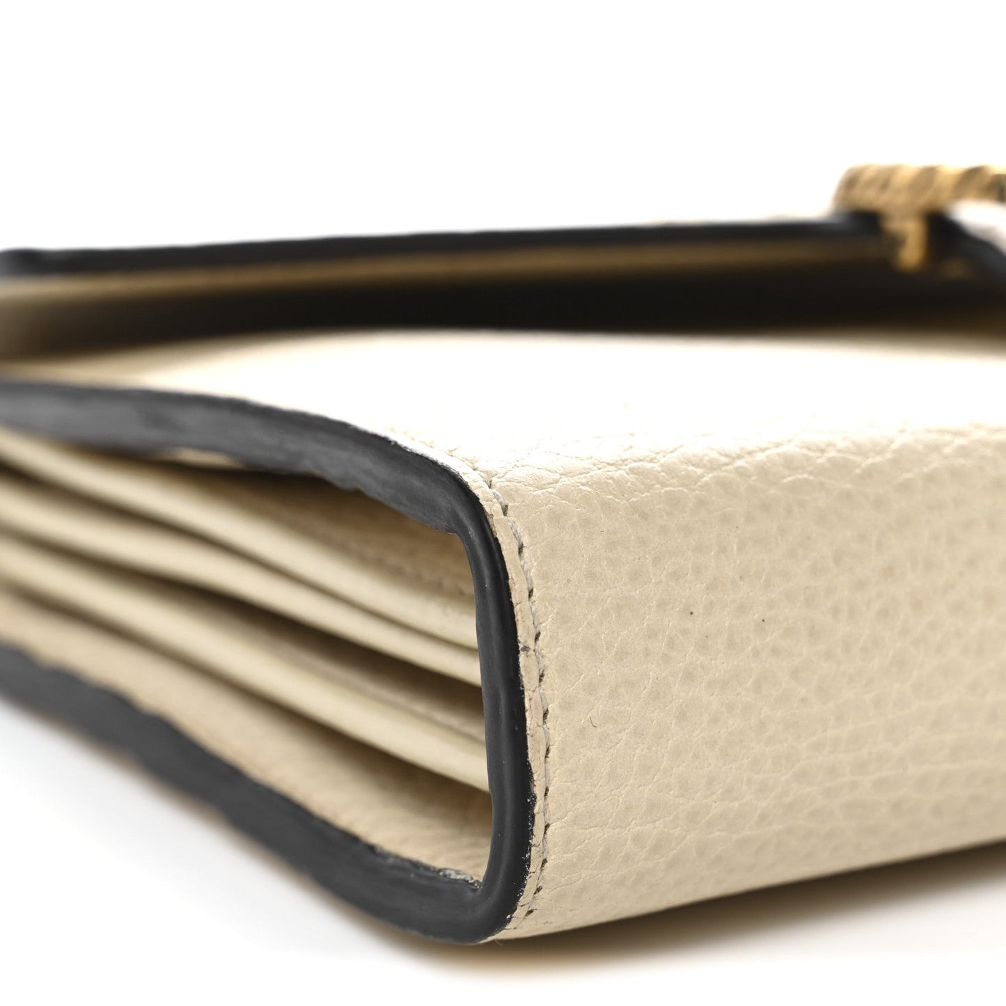 Calfskin Garden Dionysus Chain Wallet Off White