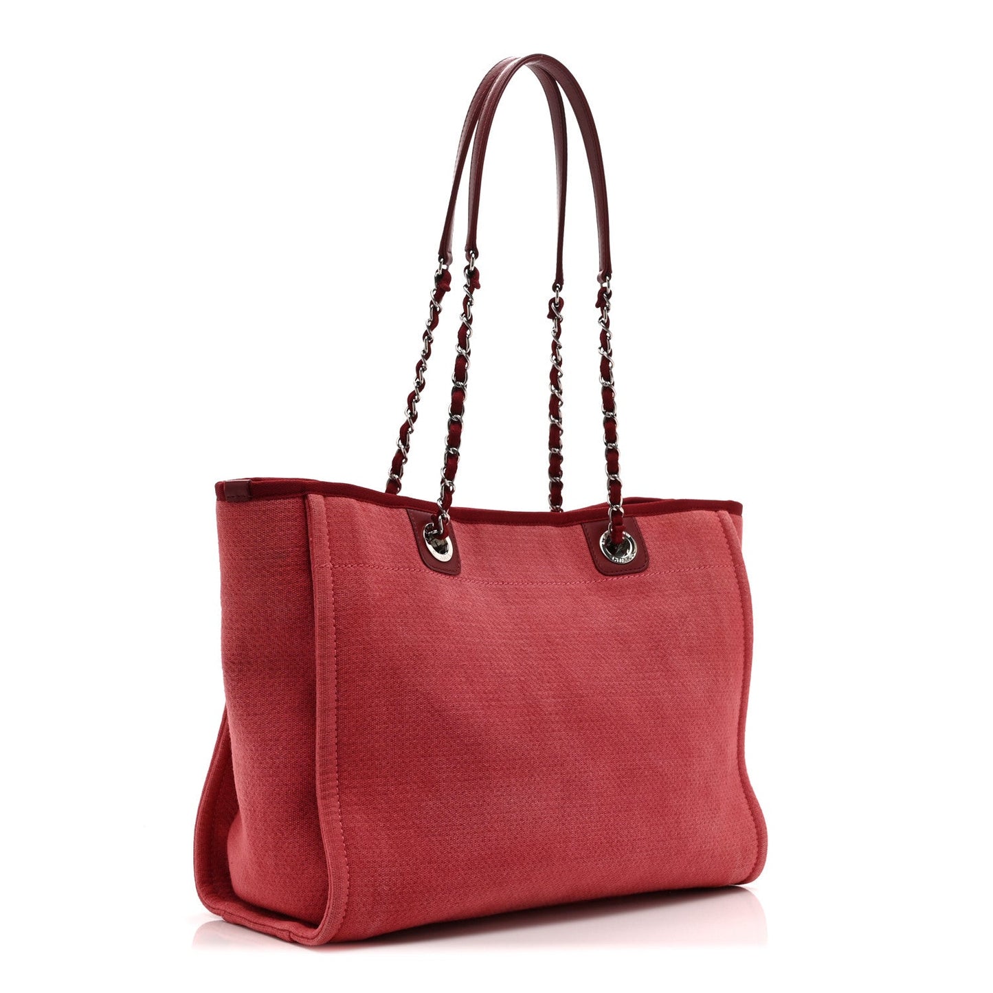 Canvas Small Deauville Tote Red