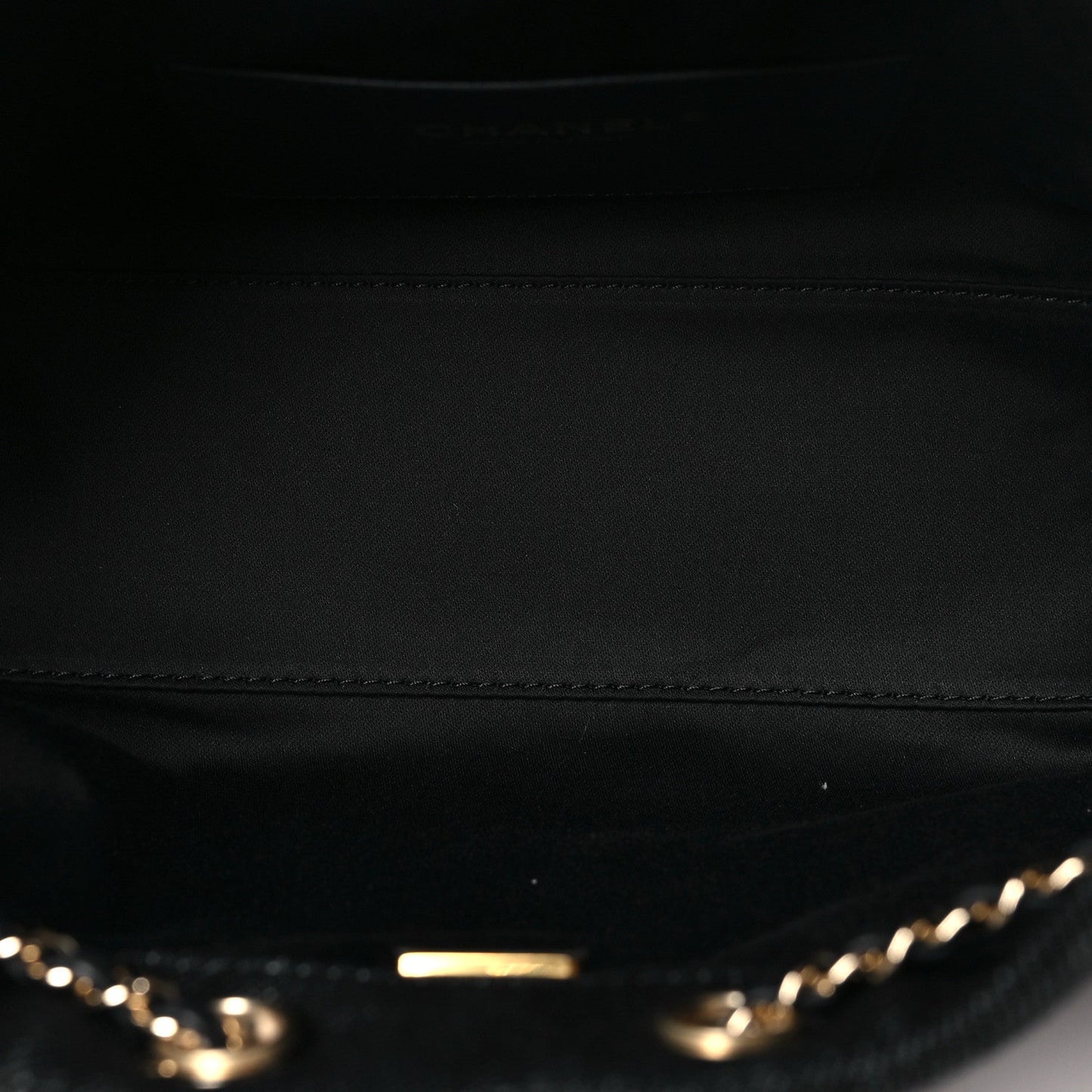 Denim Quilted Mini Chanel 25 Handbag Dark Blue