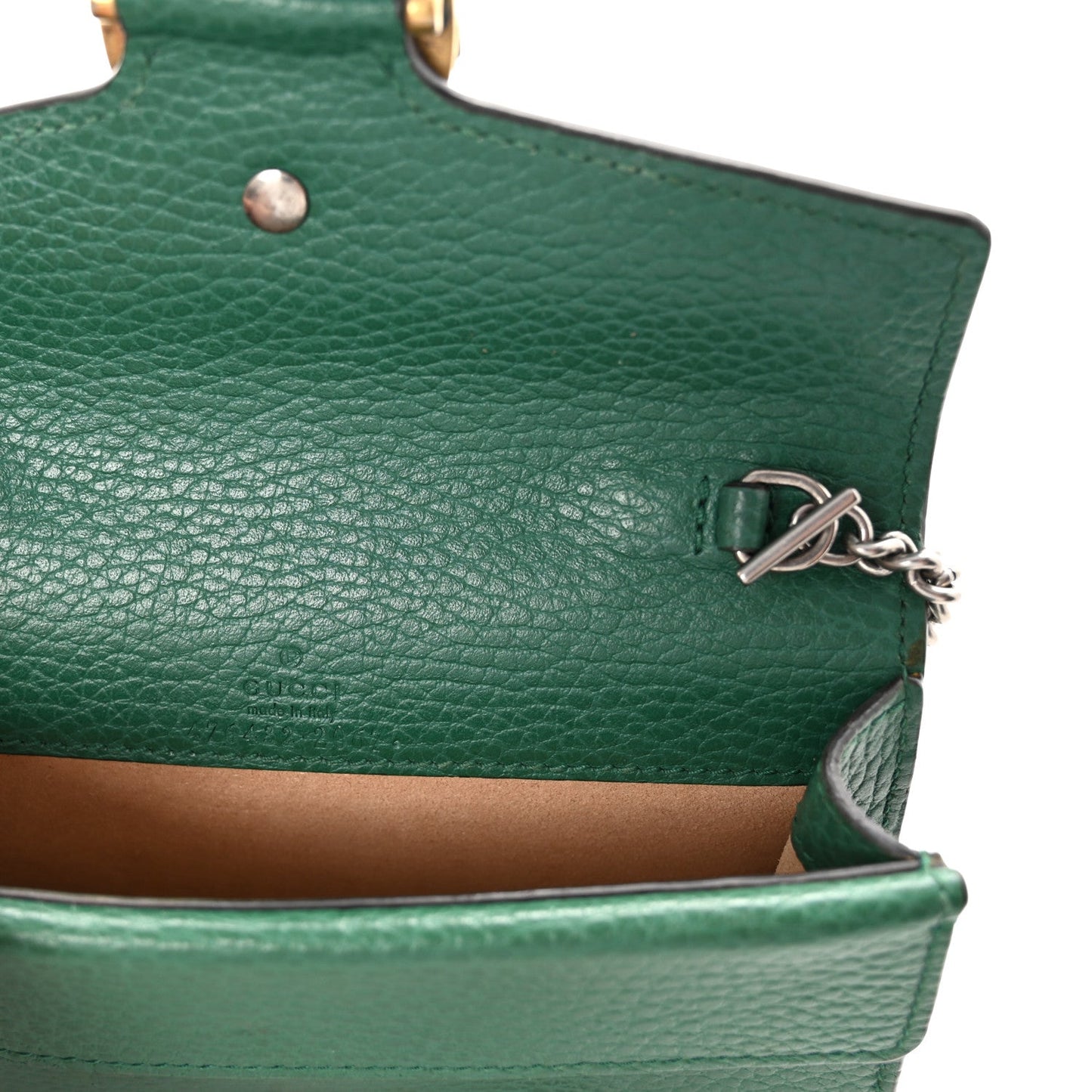Dollar Calfskin Crystal Super Mini Dionysus Shoulder Bag Emerald