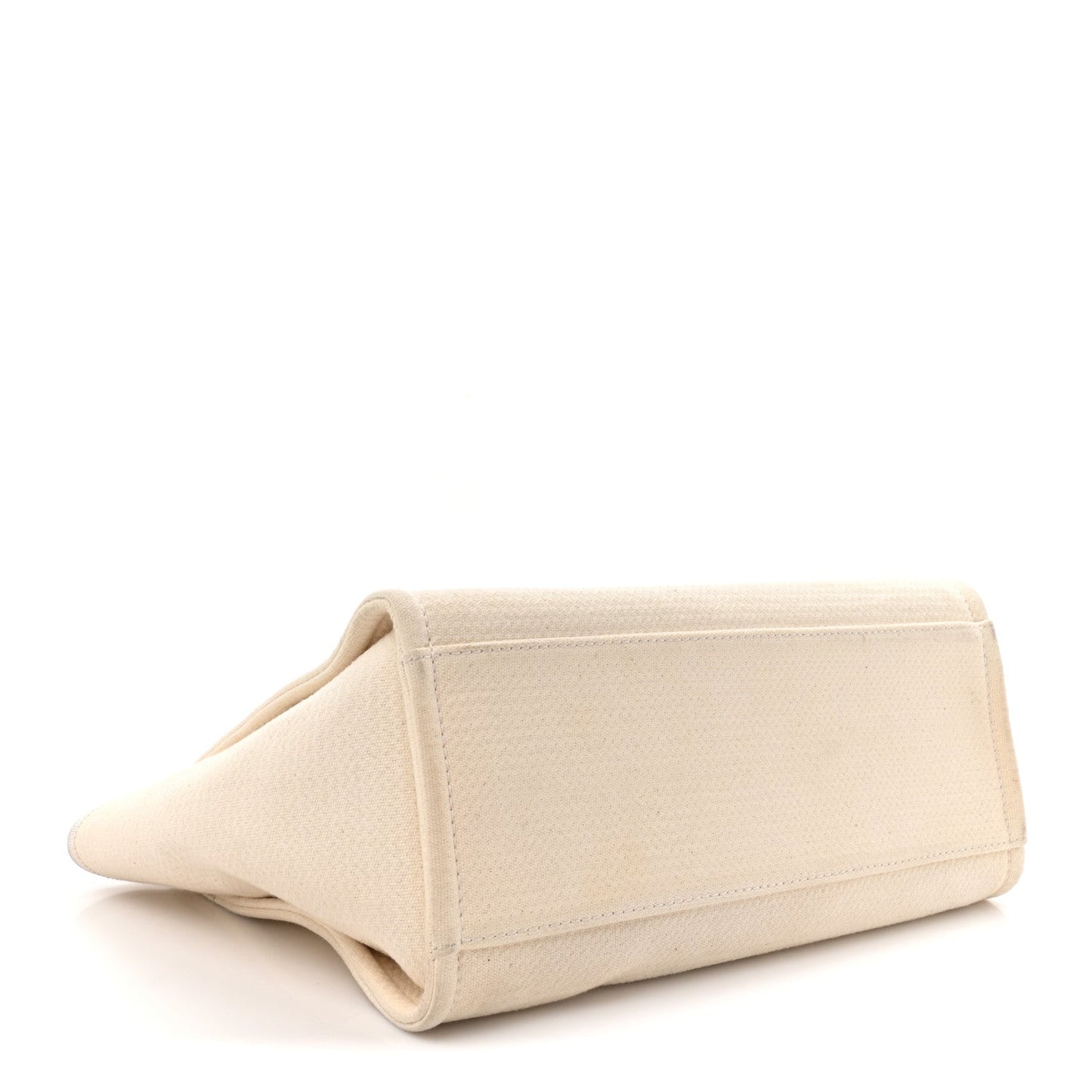 Mixed Fibers Small Deauville Tote White