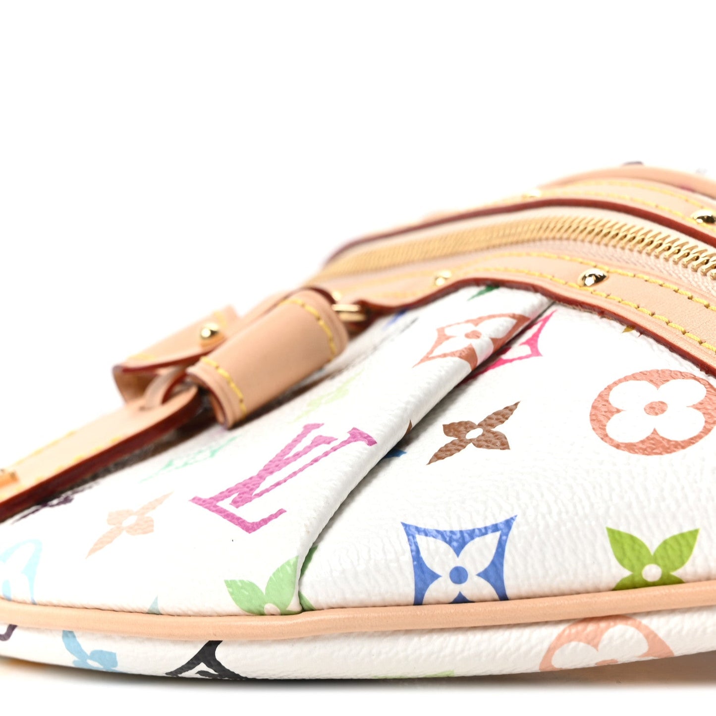 LV X TM Monogram Multicolor High Rise Bumbag White