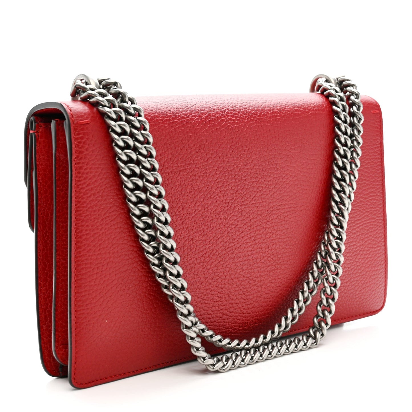 Dollar Calfskin Swarovski Crystal Small Dionysus Shoulder Bag Hibiscus Red