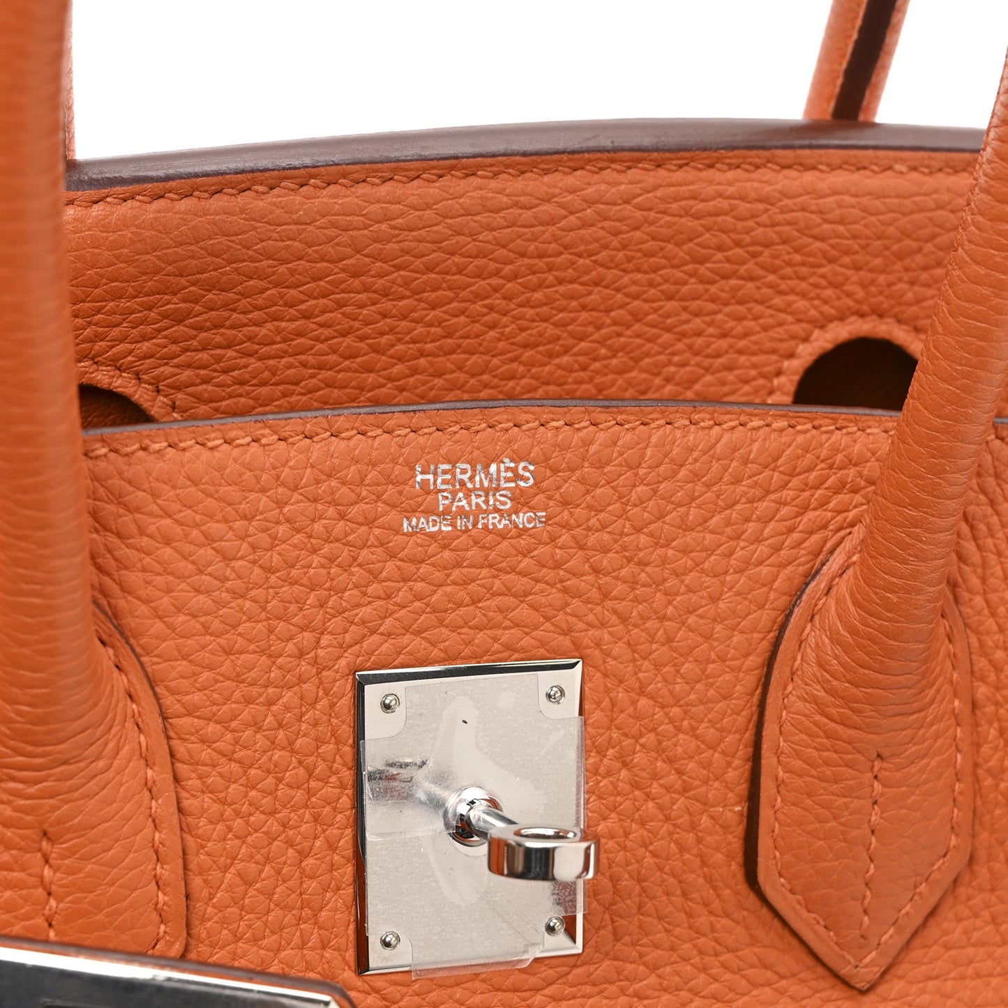 Taurillon Clemence Birkin 30 Orange