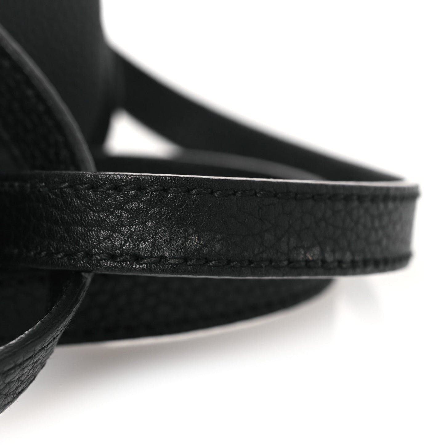 Pebbled Calfskin Small Soho Disco Bag Black