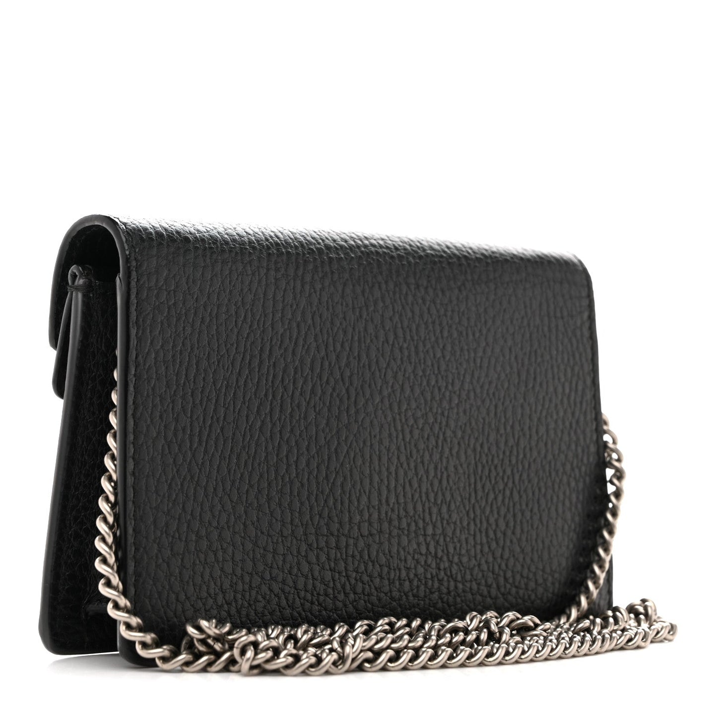 Dollar Calfskin Crystal Super Mini Dionysus Shoulder Bag Black