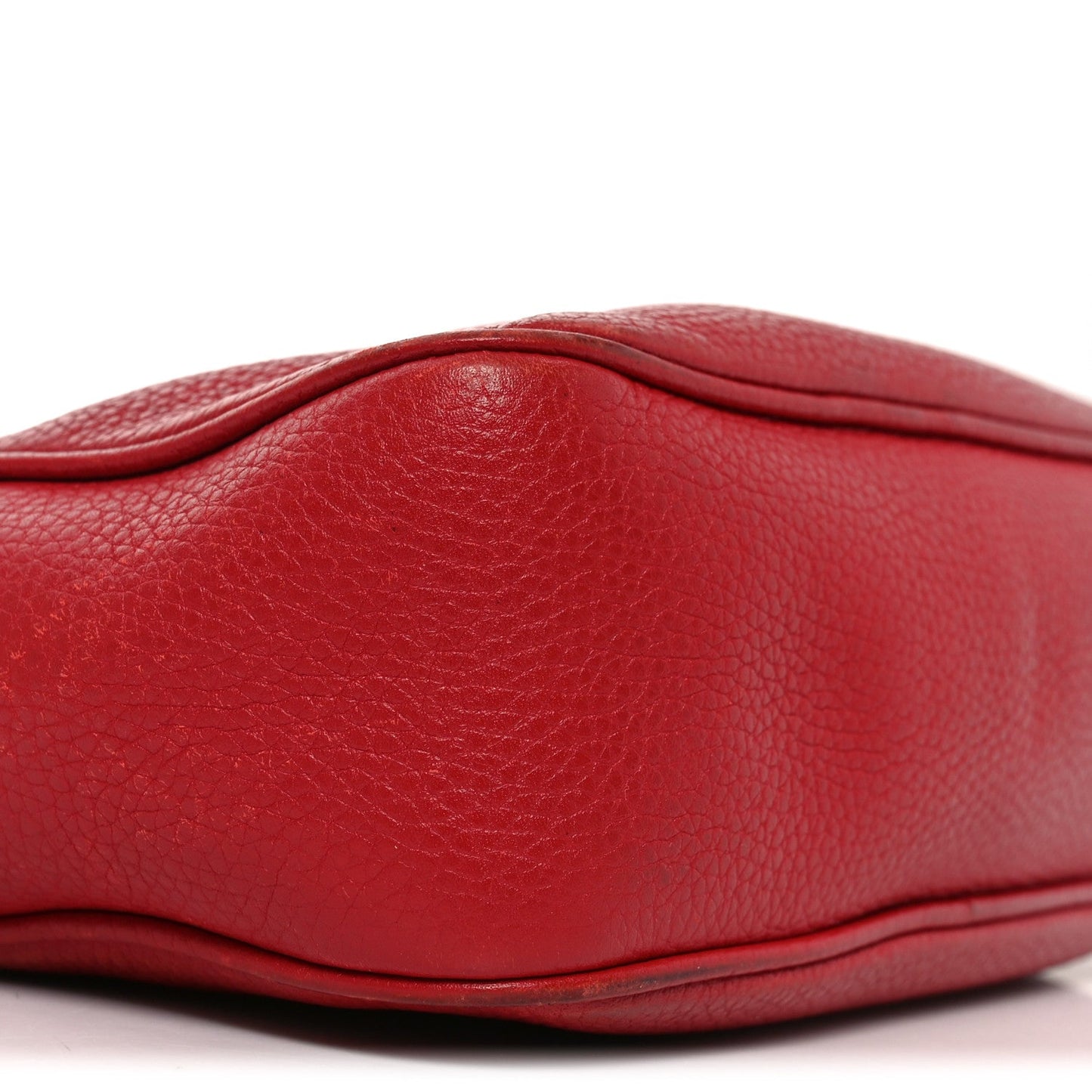Pebbled Calfskin Small Soho Disco Bag Tabasco Red
