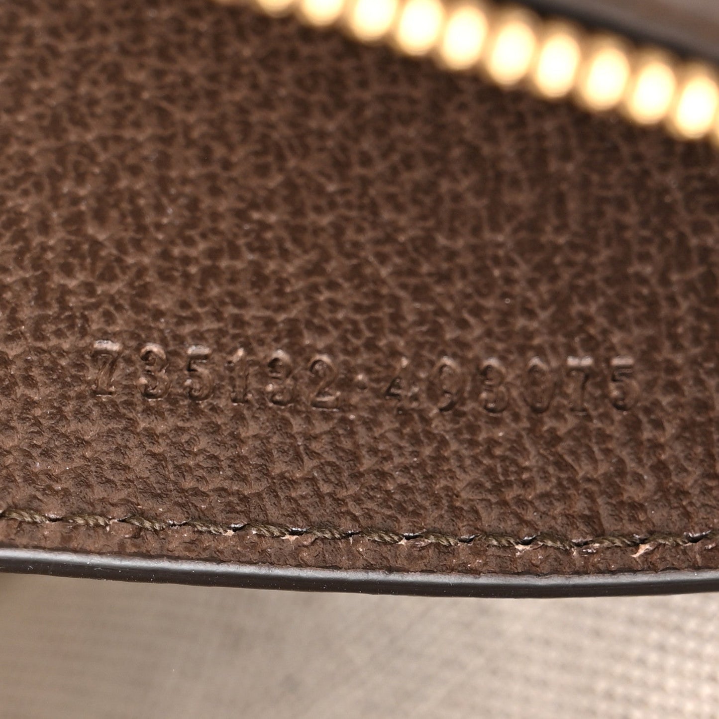 GG Supreme Monogram Textured Dollar Calfskin Web Small Ophidia GG Handbag Beige Ebony New Acero