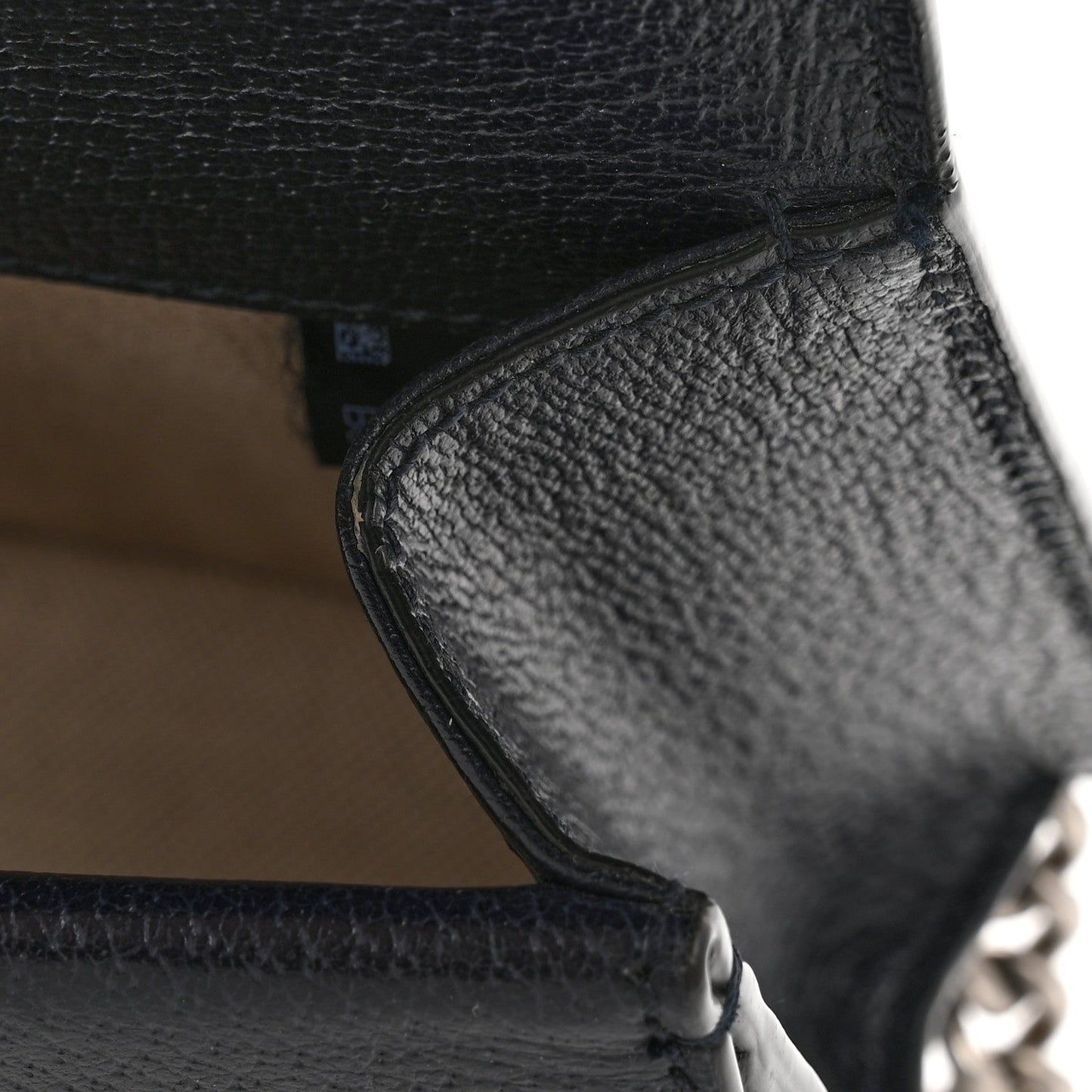 GG Supreme Monogram Textured Dollar Calfskin Small Rectangular Dionysus Shoulder Bag Beige Blue