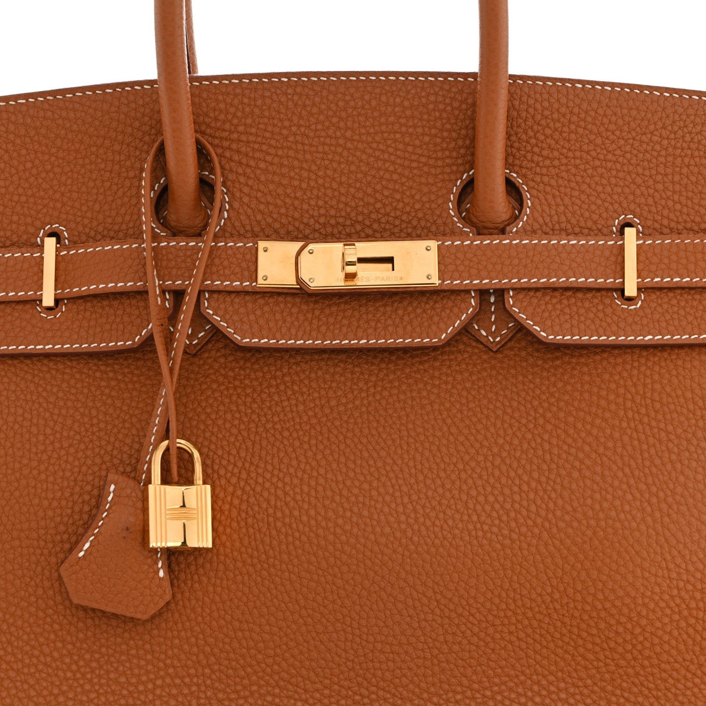 Taurillon Clemence Birkin 35 Gold
