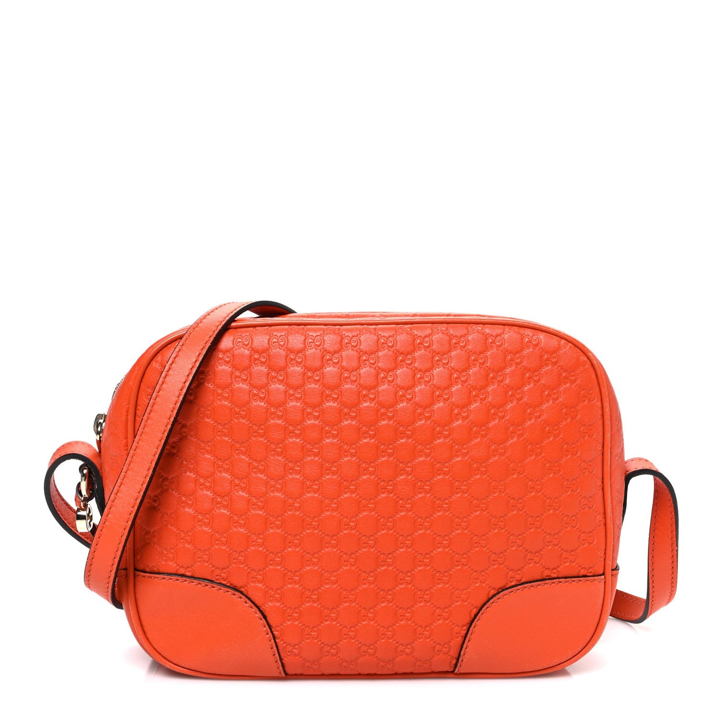 Soft Microguccissima Mini Bree Messenger Bag Sun Orange