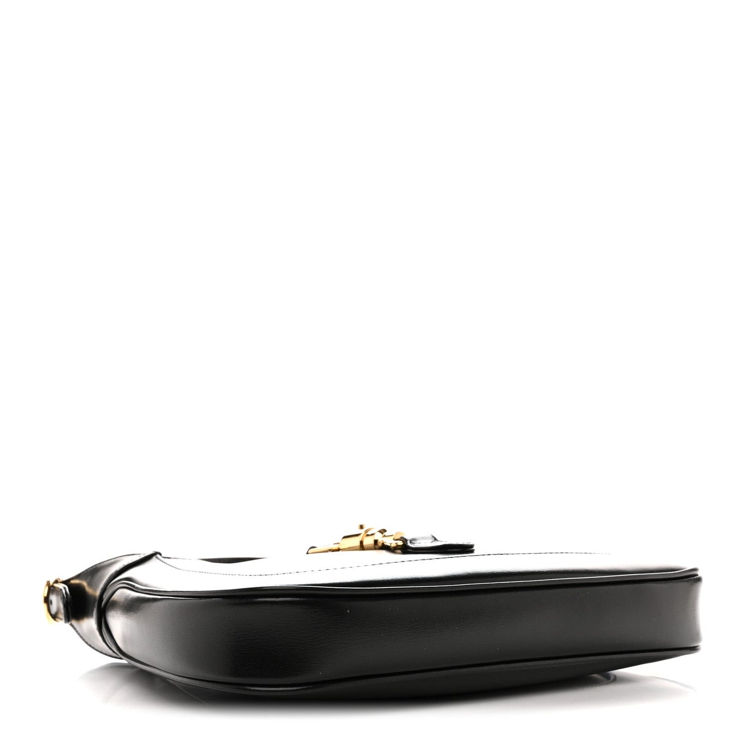 Boarded Dyana Lux Calfskin Small Jackie 1961 Hobo Black