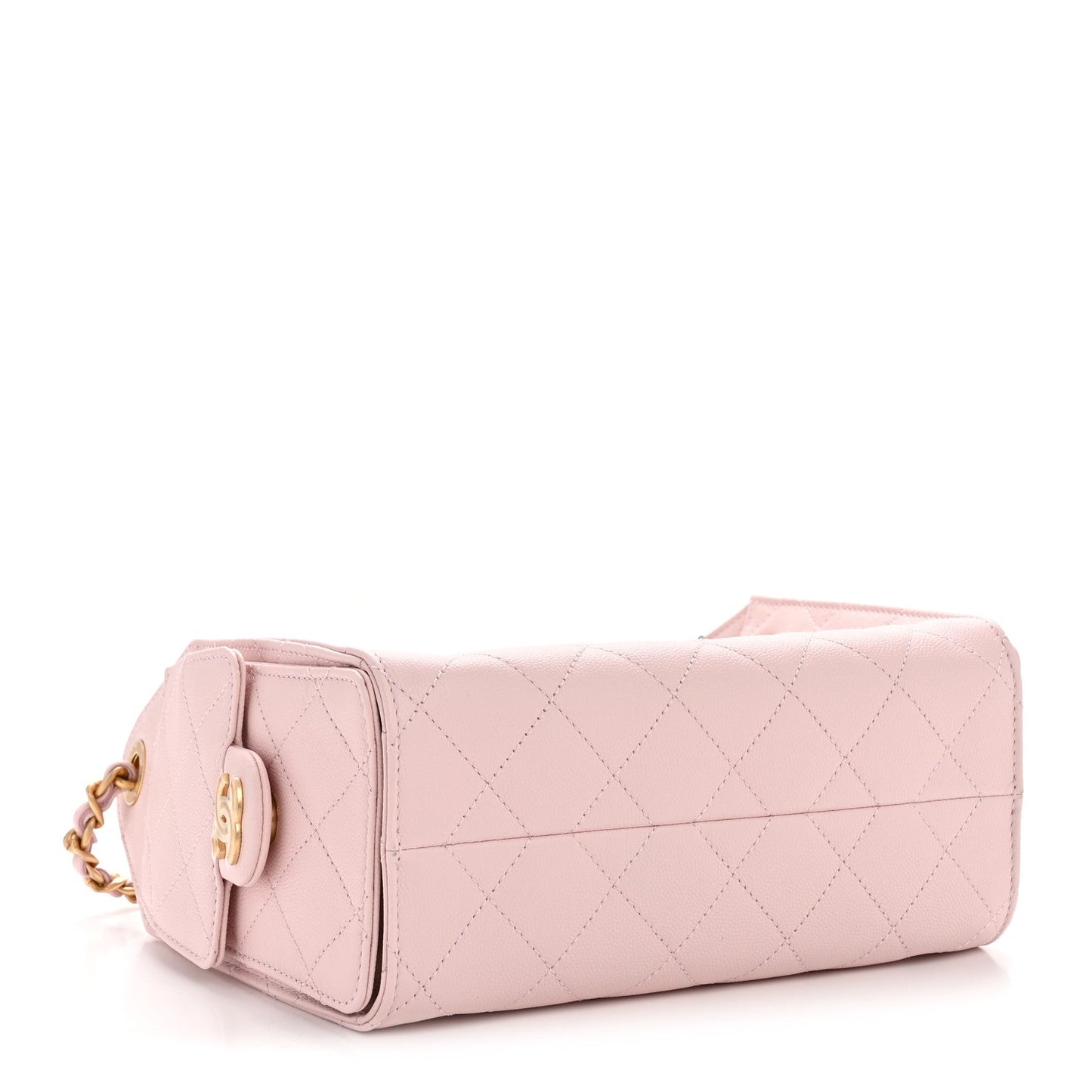 Caviar Quilted Mini Chanel 25 Handbag Light Pink
