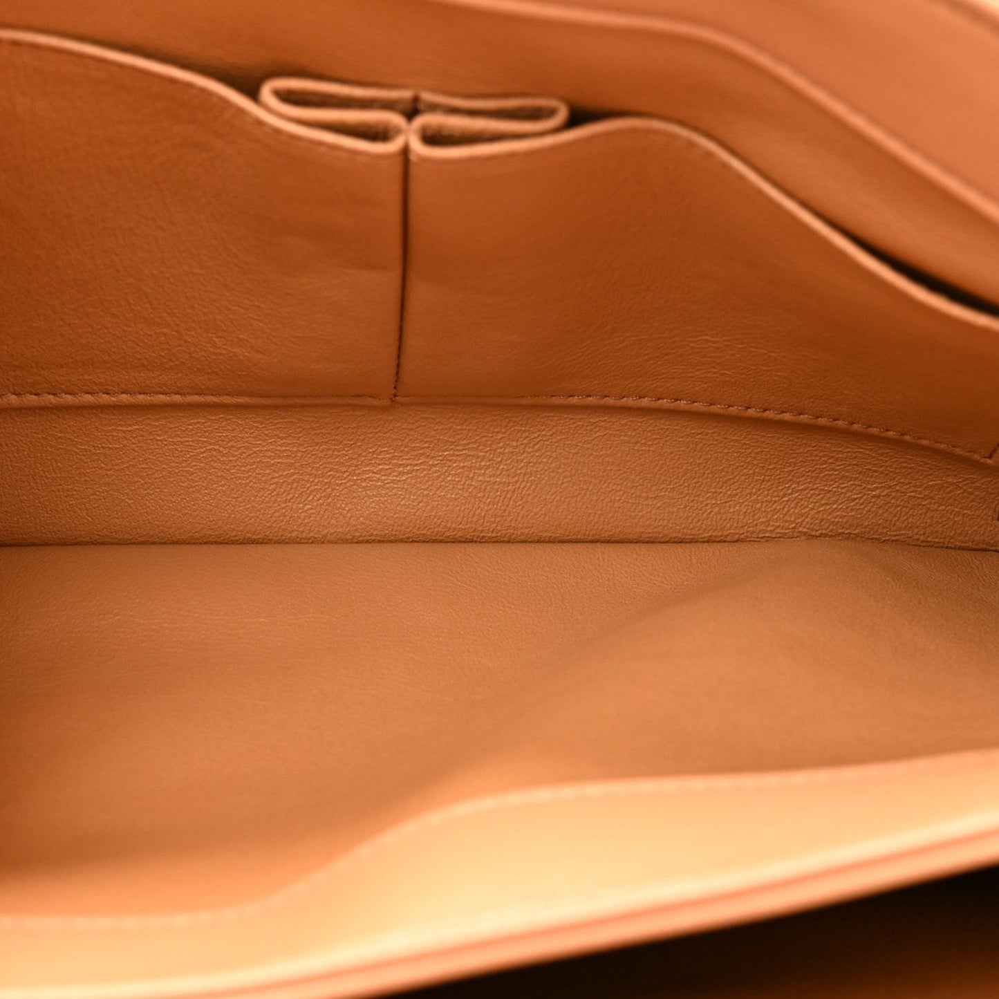 Lambskin Quilted Medium Trendy CC Flap Dual Handle Bag Camel