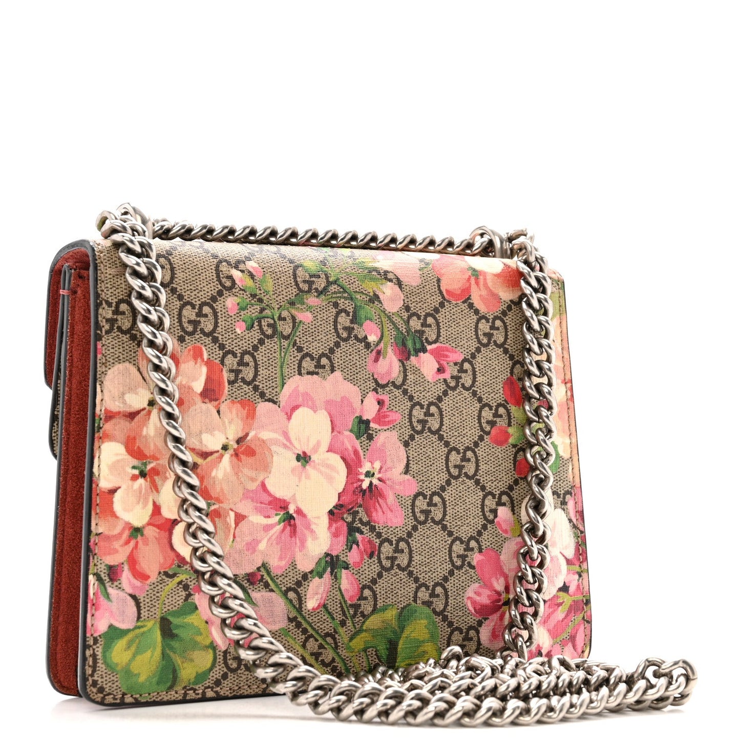 GG Supreme Monogram Blooms Mini Dionysus Shoulder Bag Beige Multicolor Dry Rose