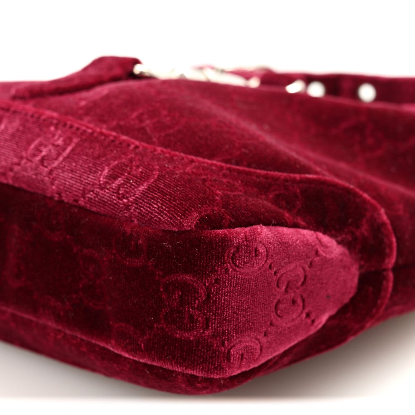 New Velvet Ashmir GG Monogram Small Jackie 1961 Hobo Red