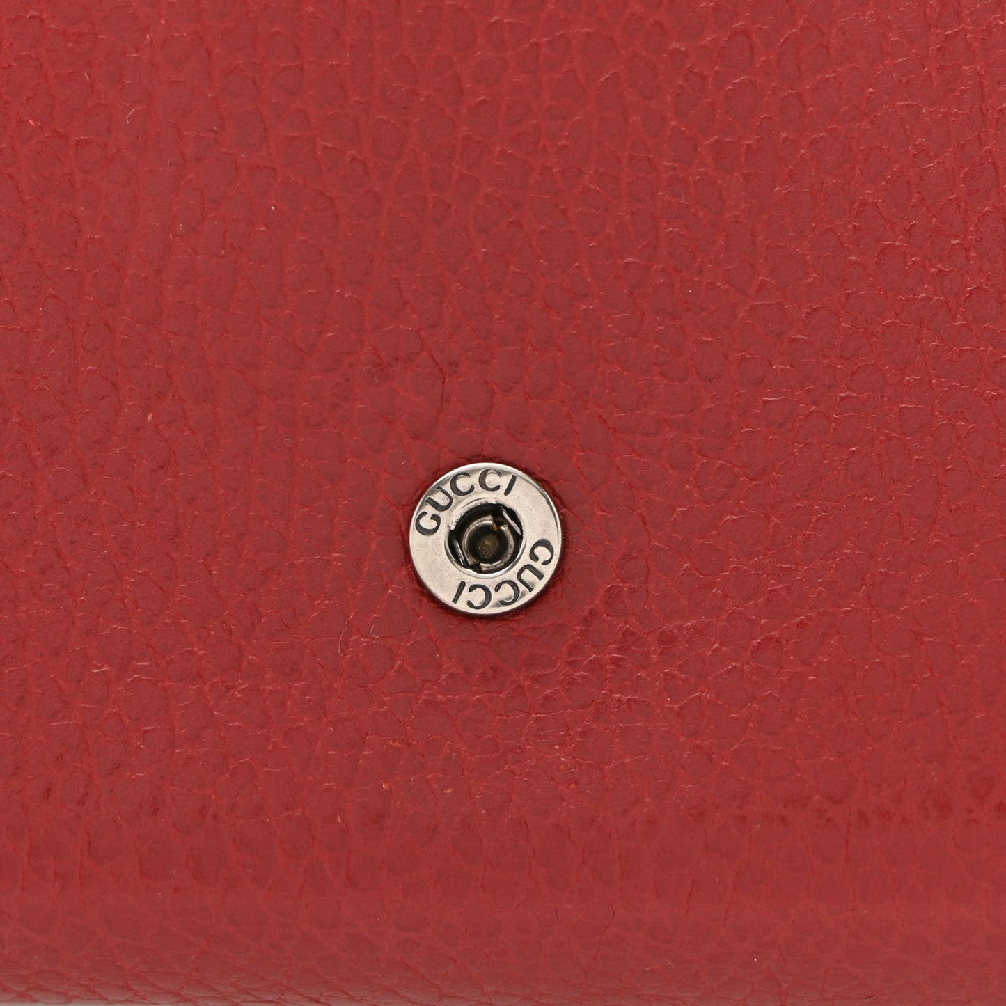 Calfskin Mini Dionysus Chain Wallet Hibiscus Red