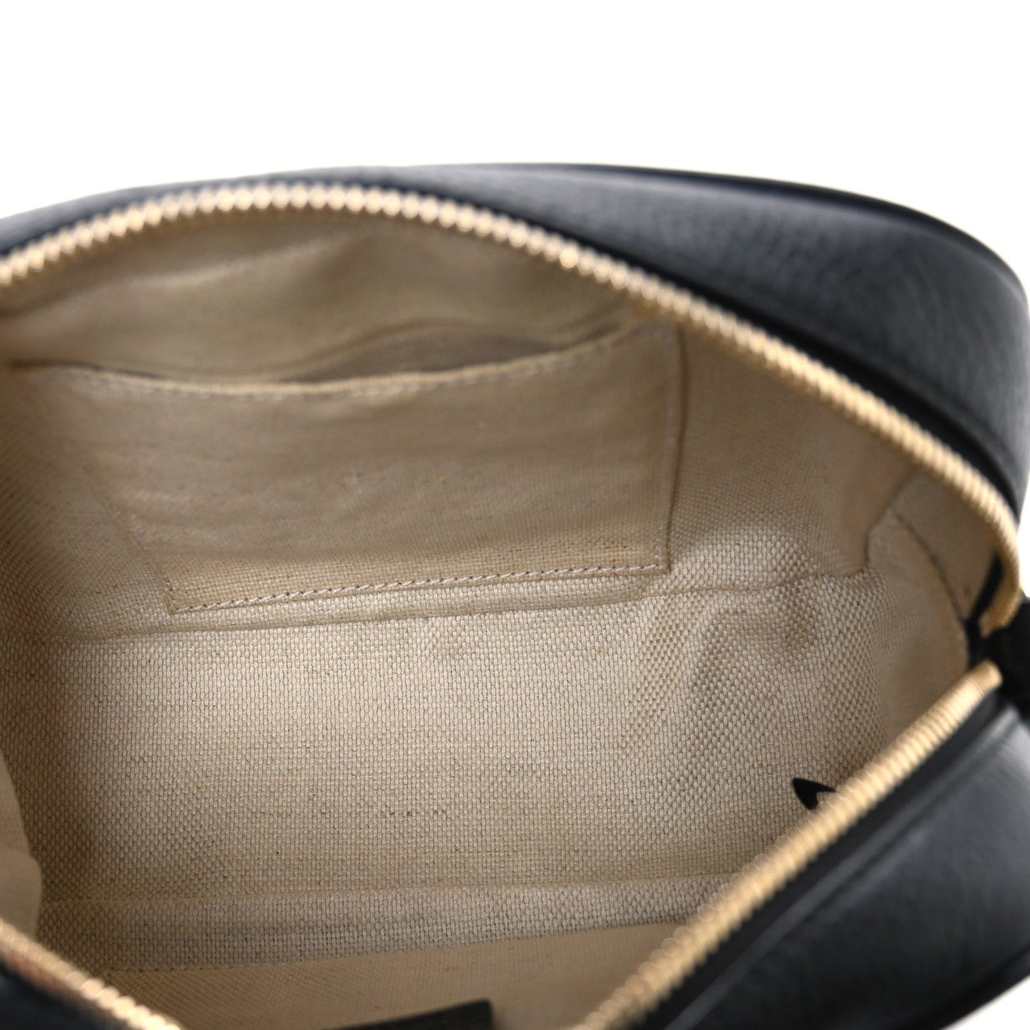 Pebbled Calfskin Small Soho Disco Bag Black