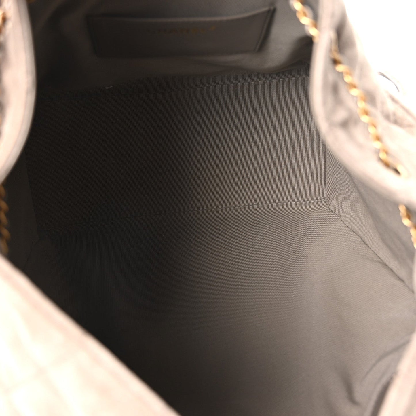 Suede Quilted Medium Chanel 25 Handbag Dark Grey
