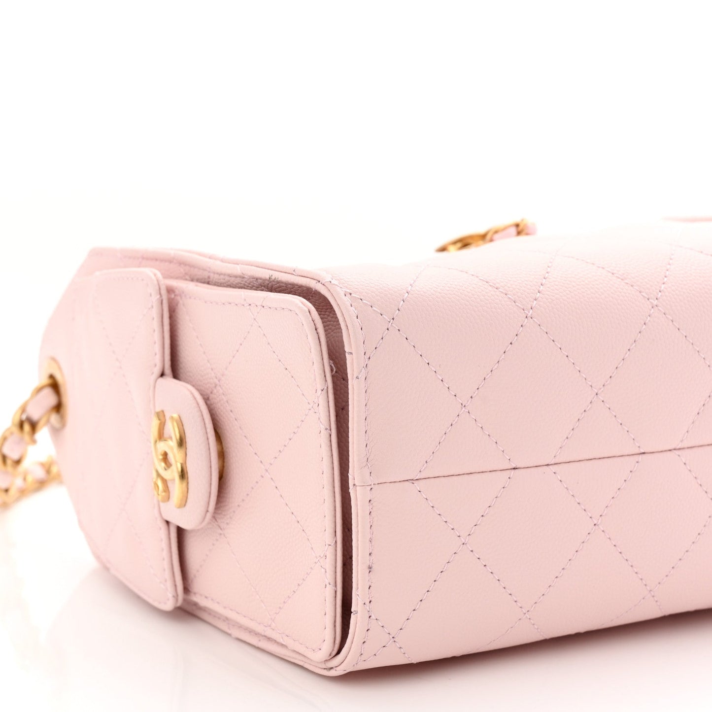 Caviar Quilted Mini Chanel 25 Handbag Light Pink