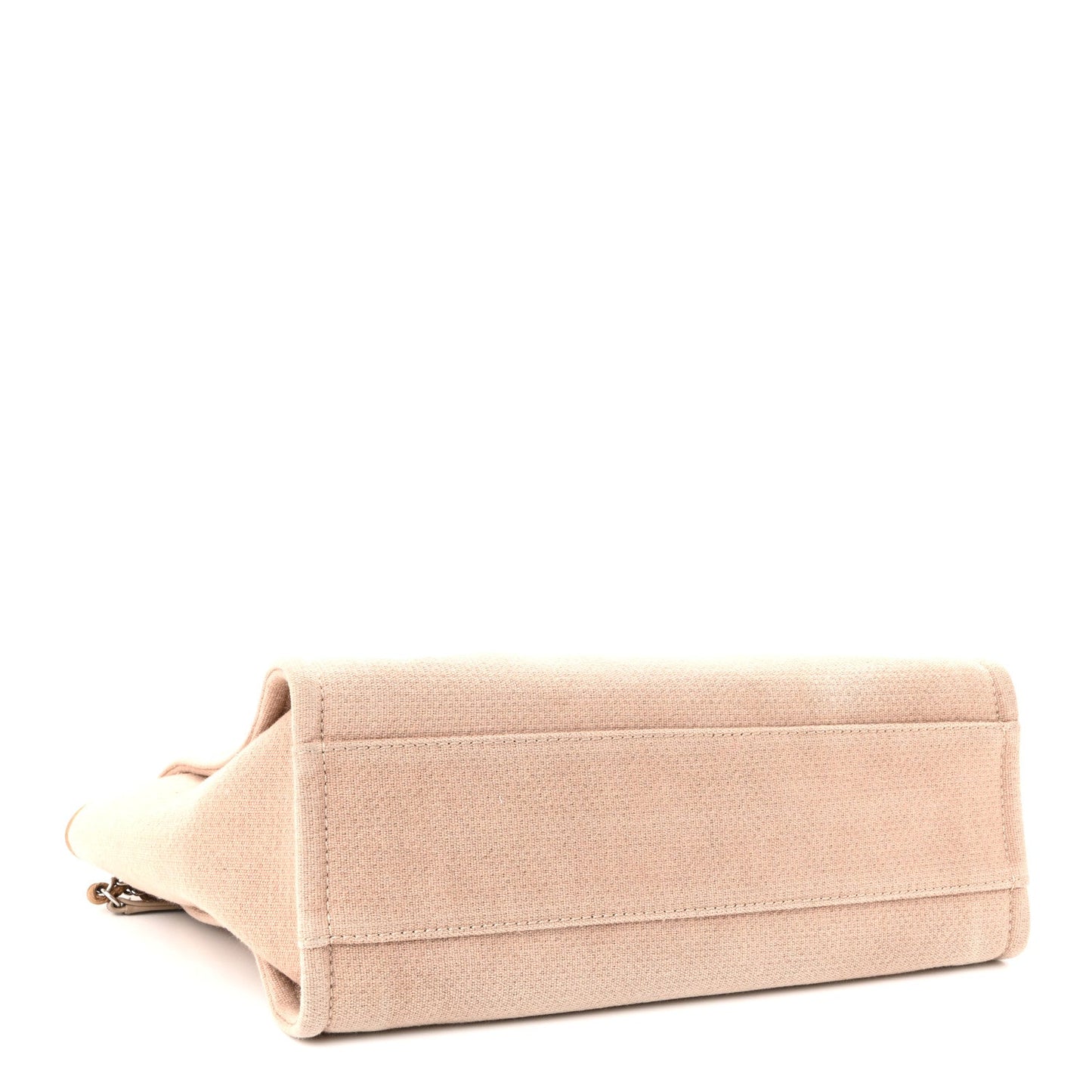 Mixed Fibers Small Deauville Tote Beige
