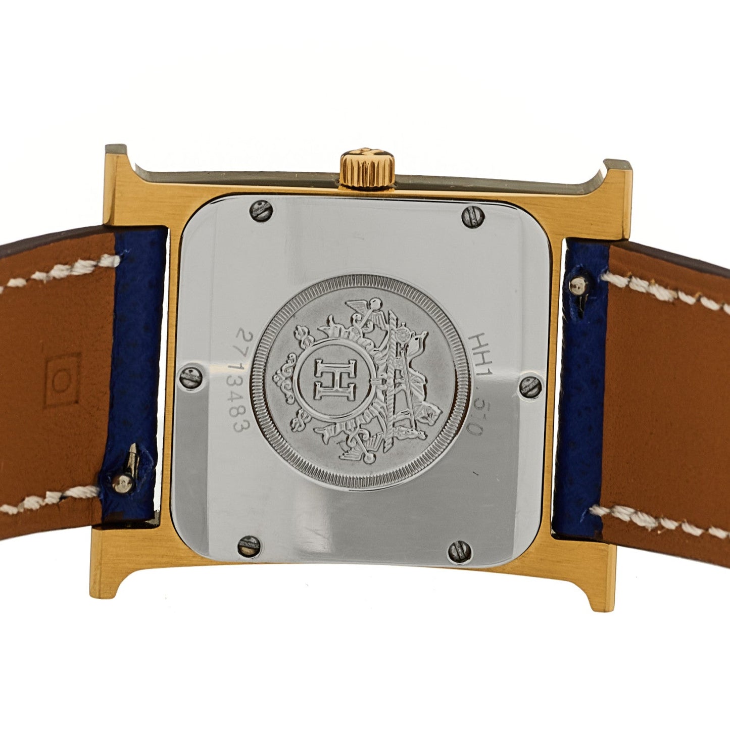 Stainless Steel Epsom 26mm Heure H Hour Quartz Watch Bleu Electrique