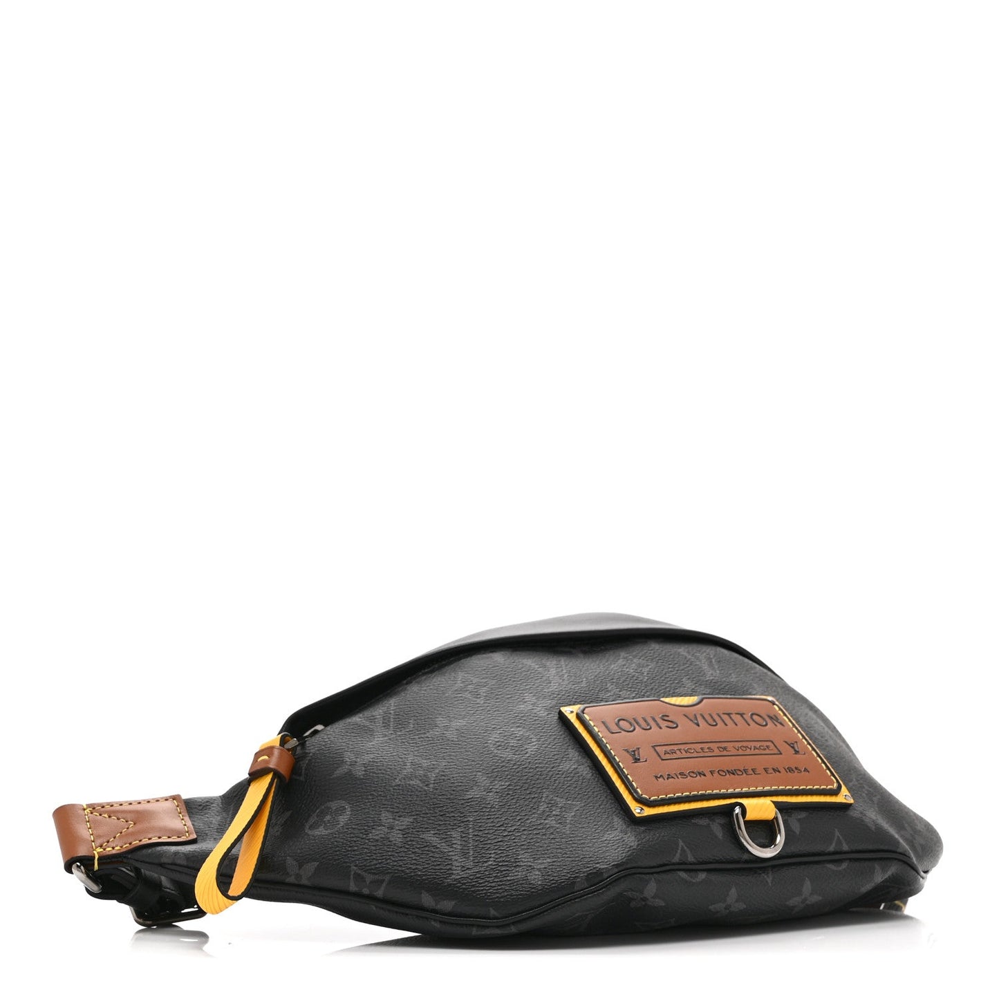 Monogram Eclipse Epi Gaston Label Discovery Bumbag Black Savan Yellow