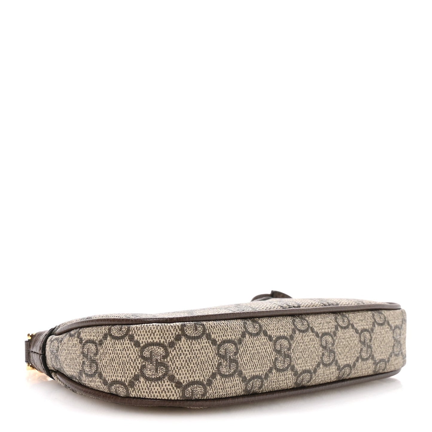 GG Supreme Monogram Textured Dollar Calfskin Mini Ophidia Chain Bag Beige Ebony
