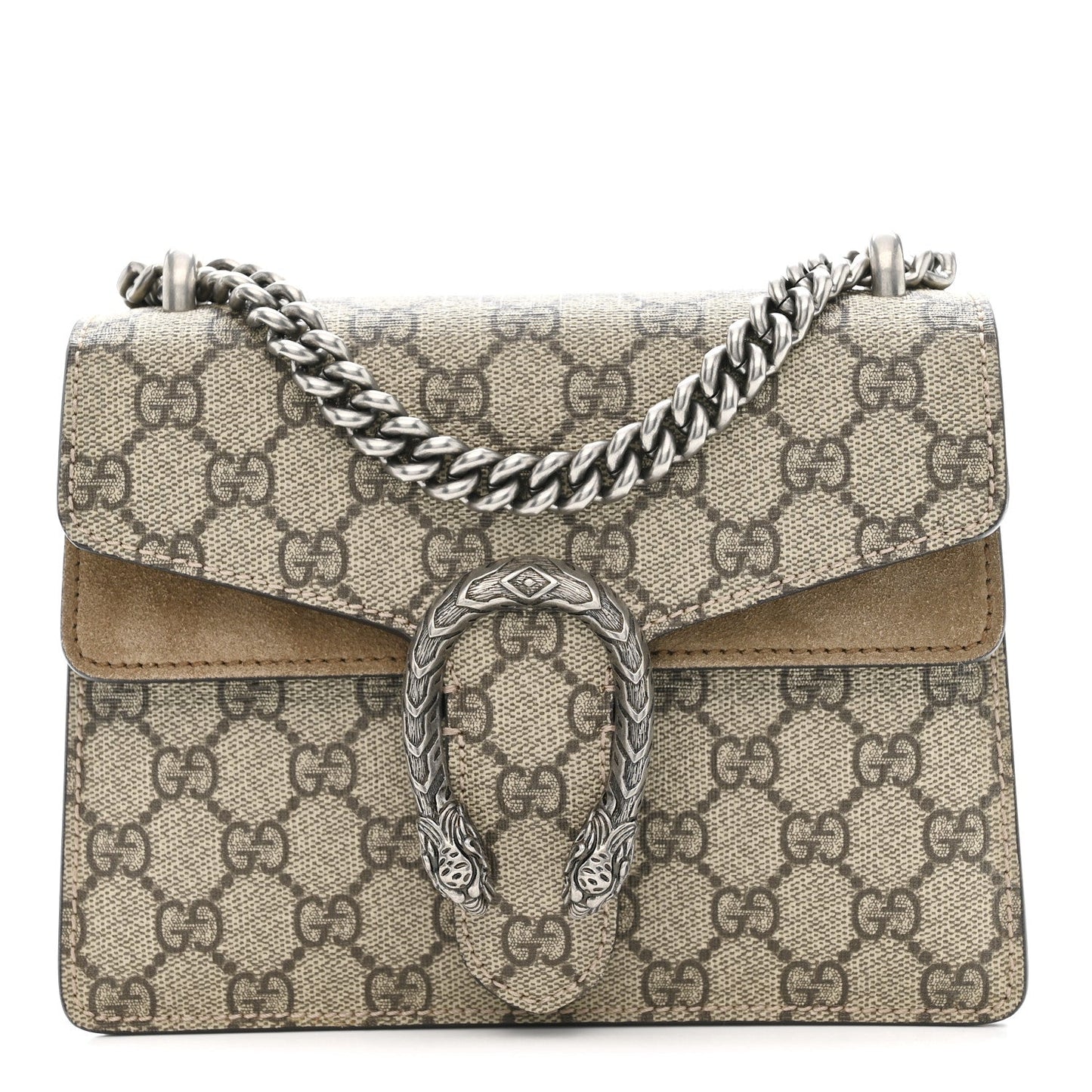 GG Supreme Monogram Mini Dionysus Shoulder Bag Taupe