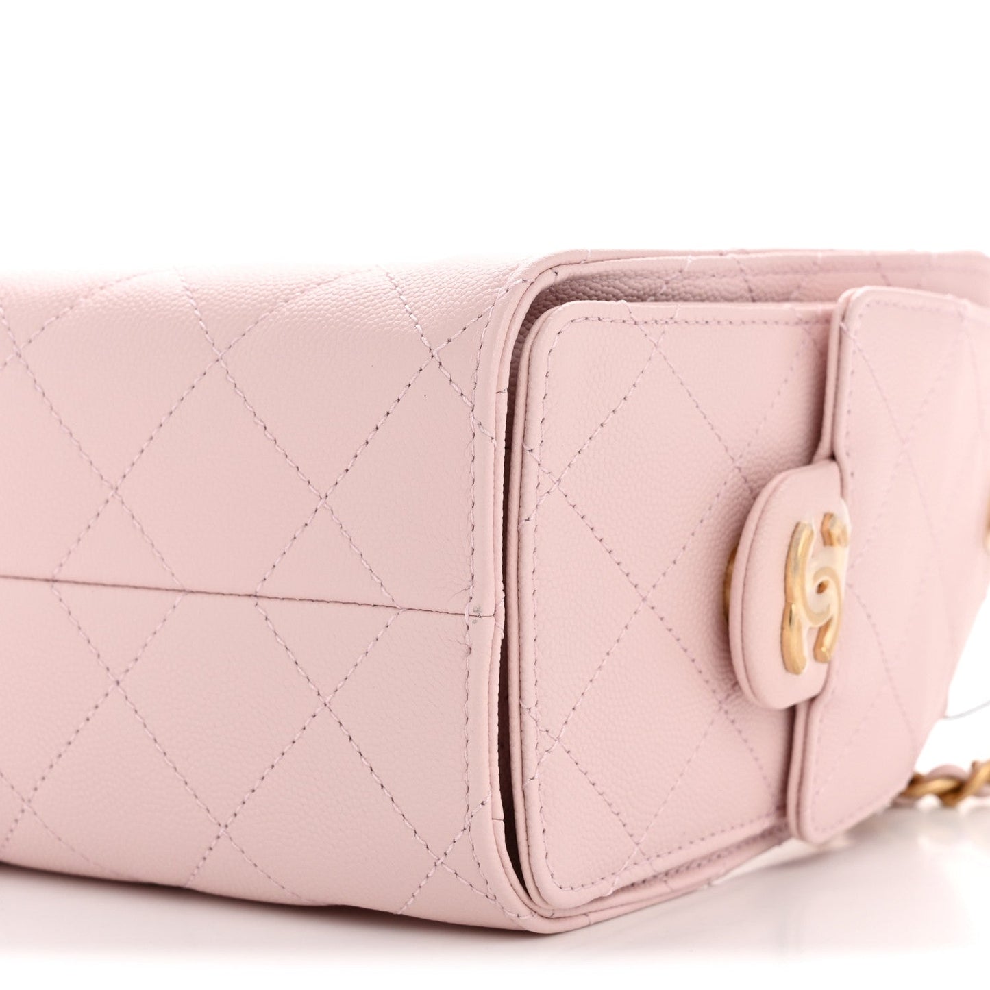 Caviar Quilted Mini Chanel 25 Handbag Light Pink