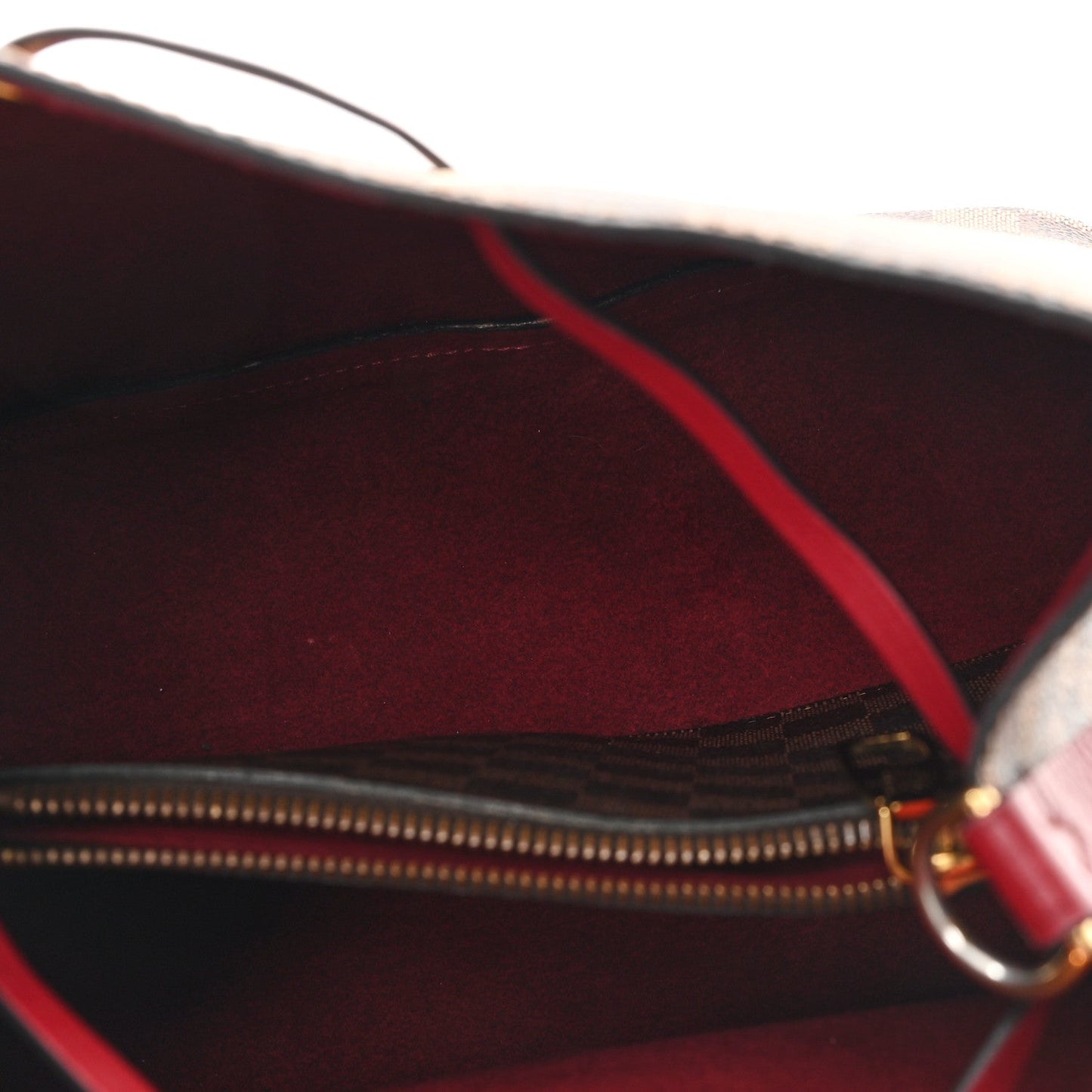 Damier Ebene Neonoe MM Cherry Berry