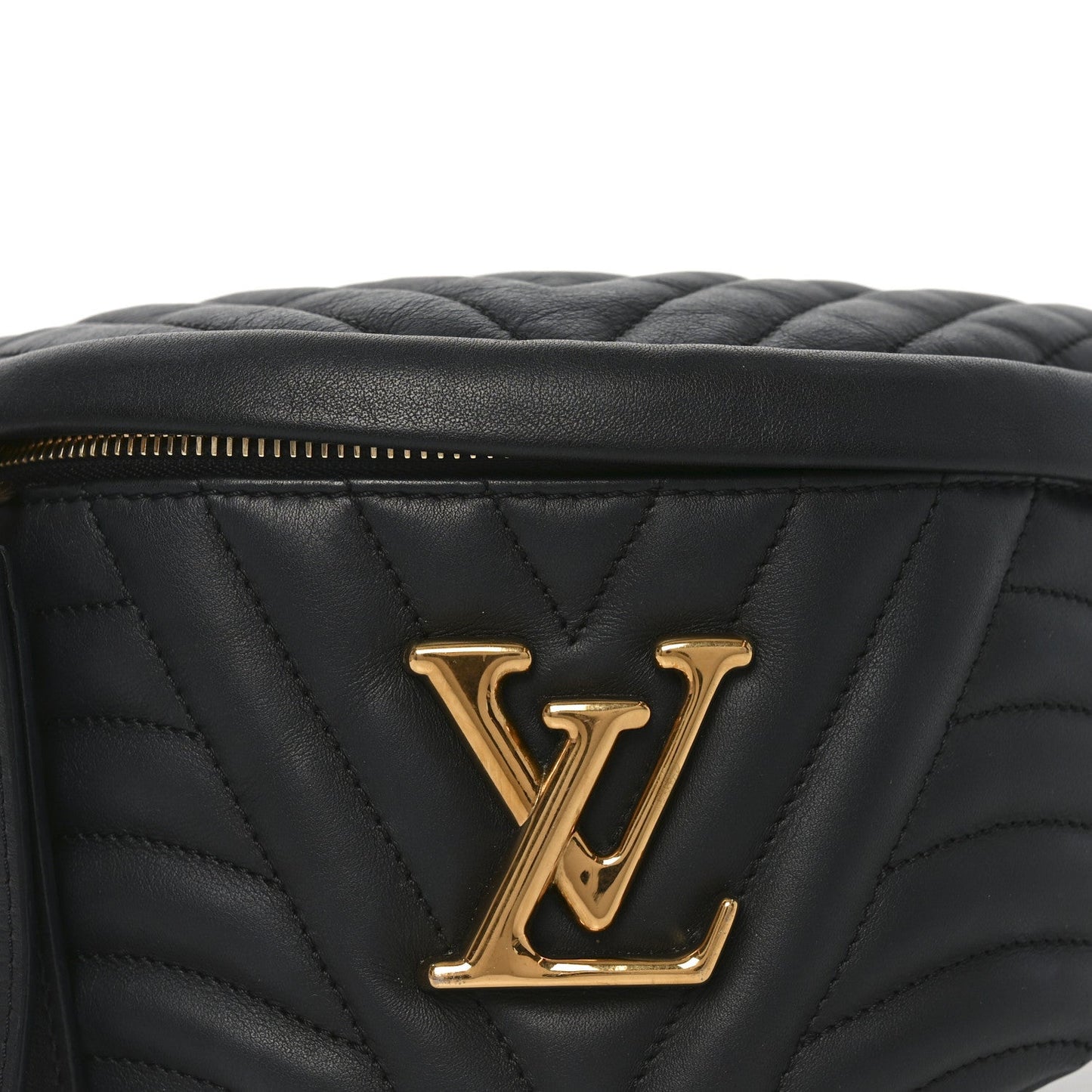 Calfskin Quilted New Wave Bumbag Black