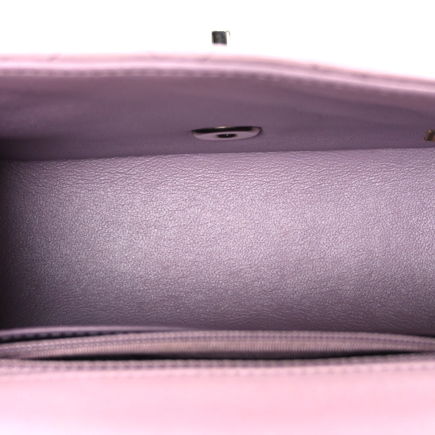 Lambskin Quilted Mini Square Flap Purple