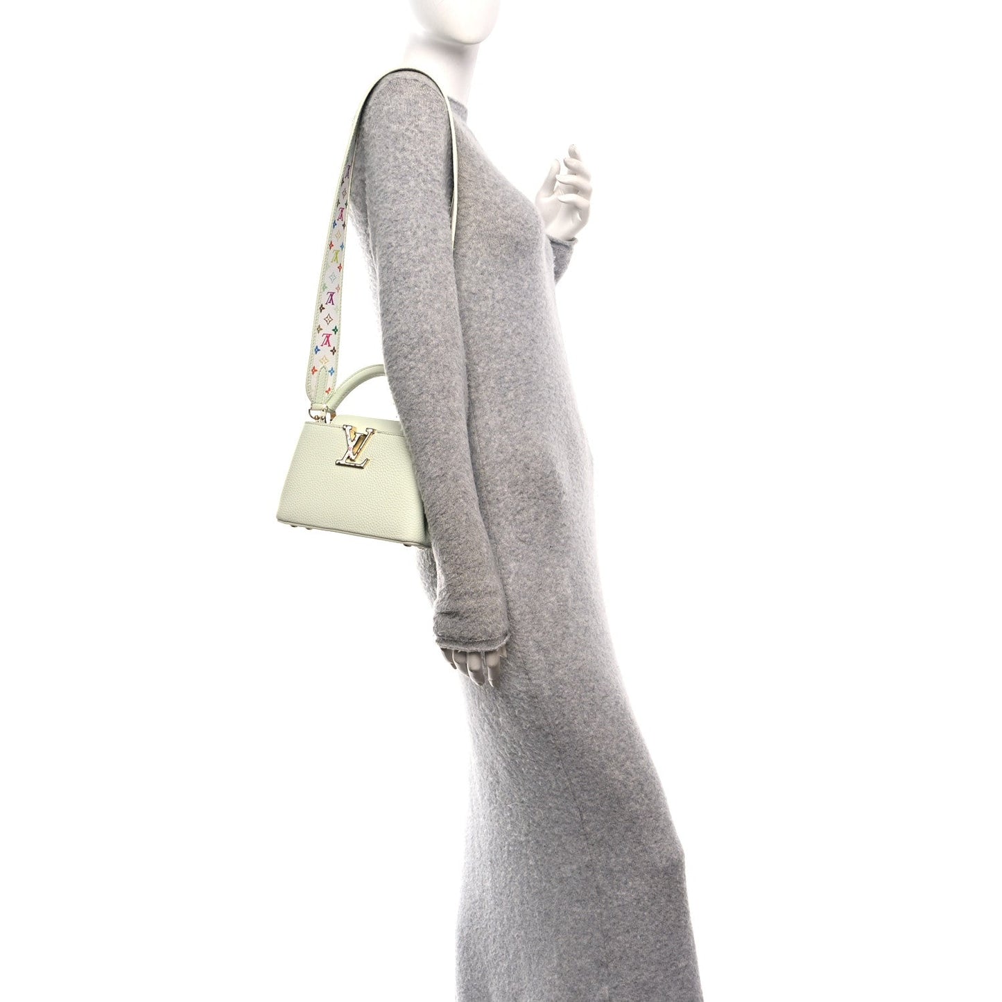 LV X TM Taurillon Mini Capucines Green