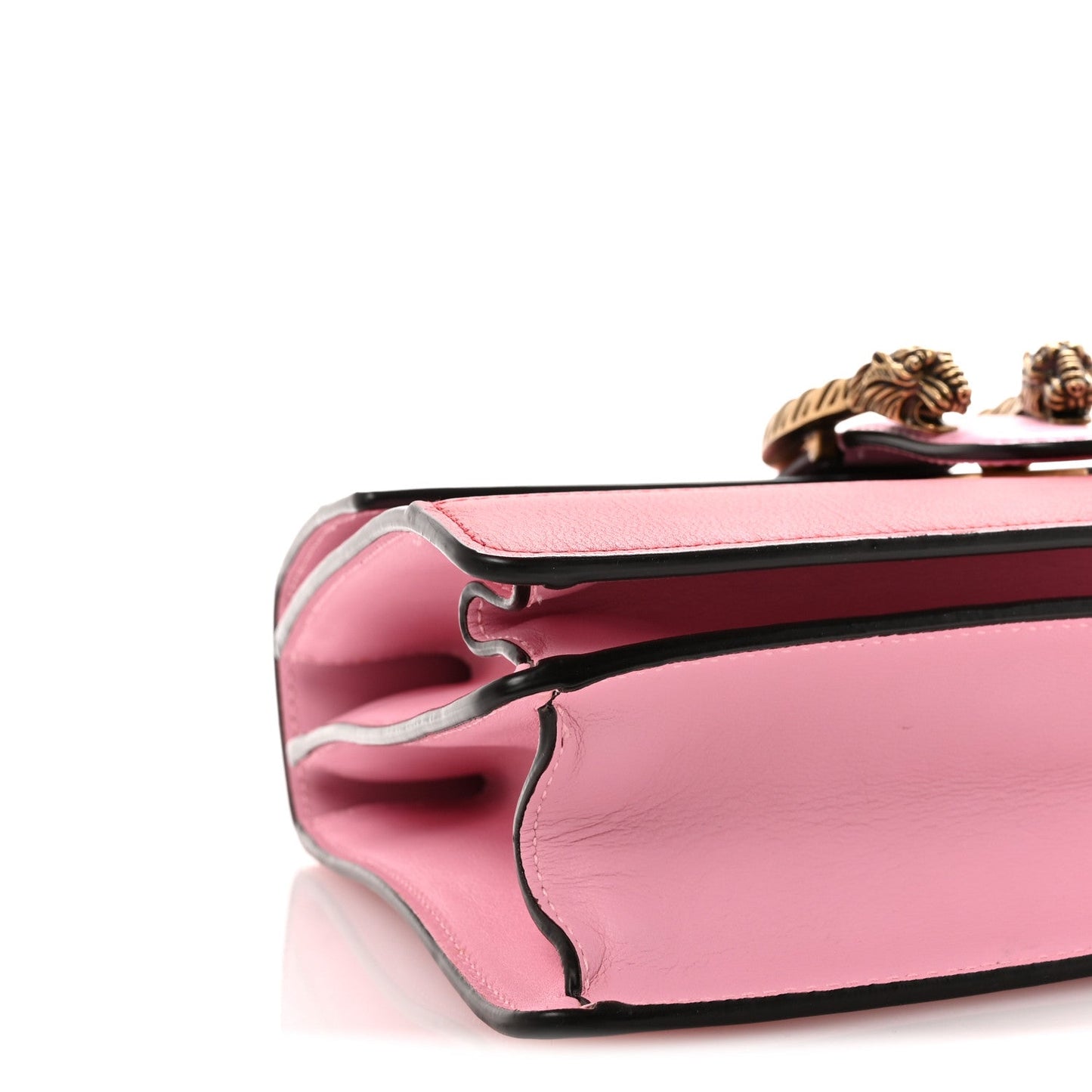 Moon Calfskin Web Medium Dionysus Bamboo Top Handle Bag Sugar Pink Blue Agata Hibiscus Red