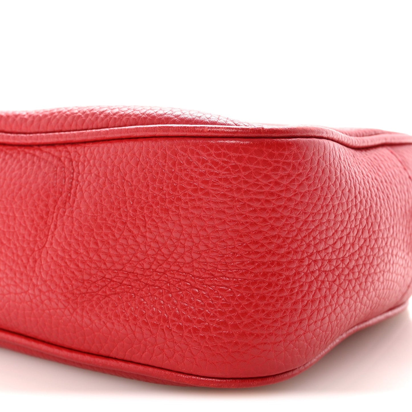 Pebbled Calfskin Small Soho Disco Bag Tabasco Red
