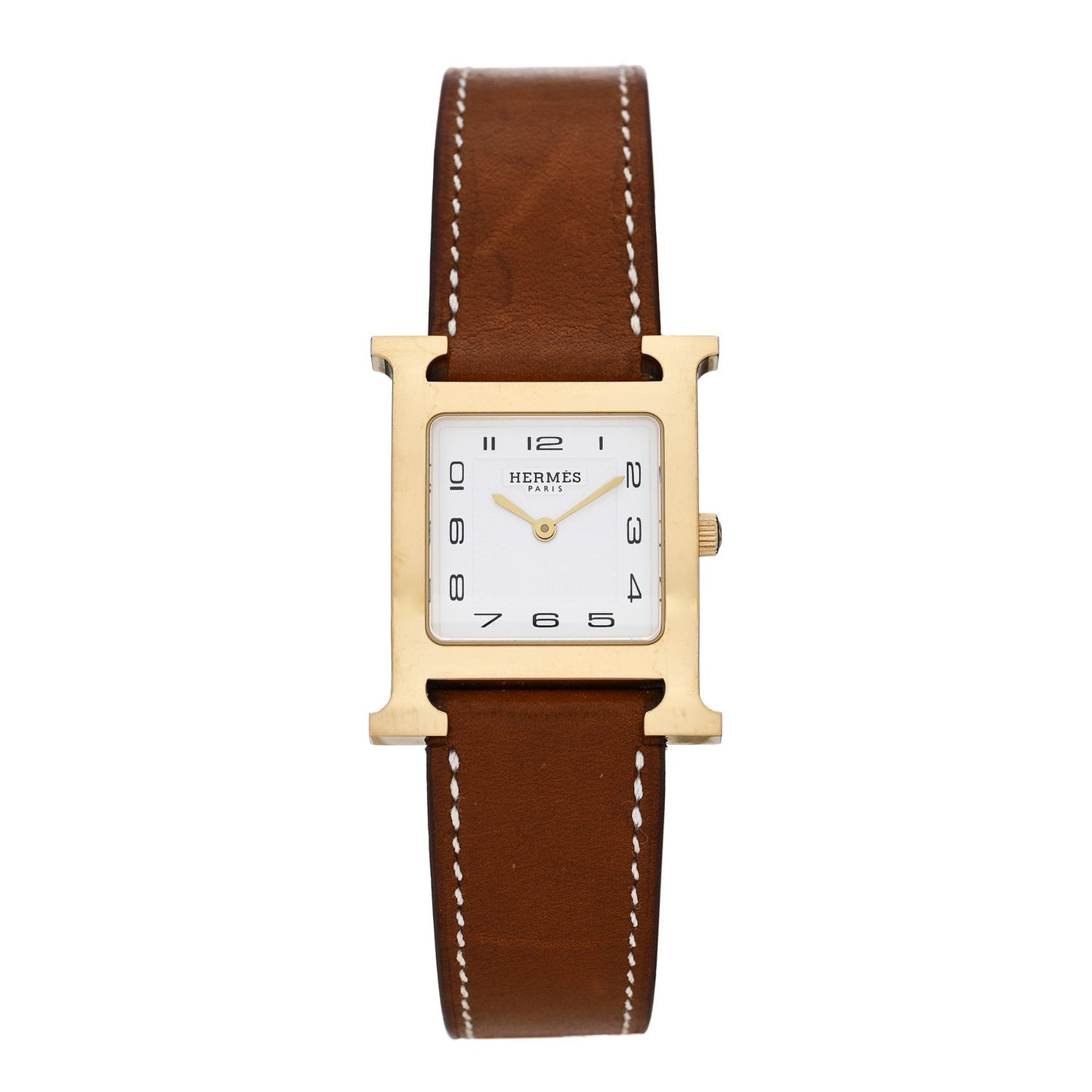 Stainless Steel Epsom 26mm Heure H Hour Quartz Watch Gold