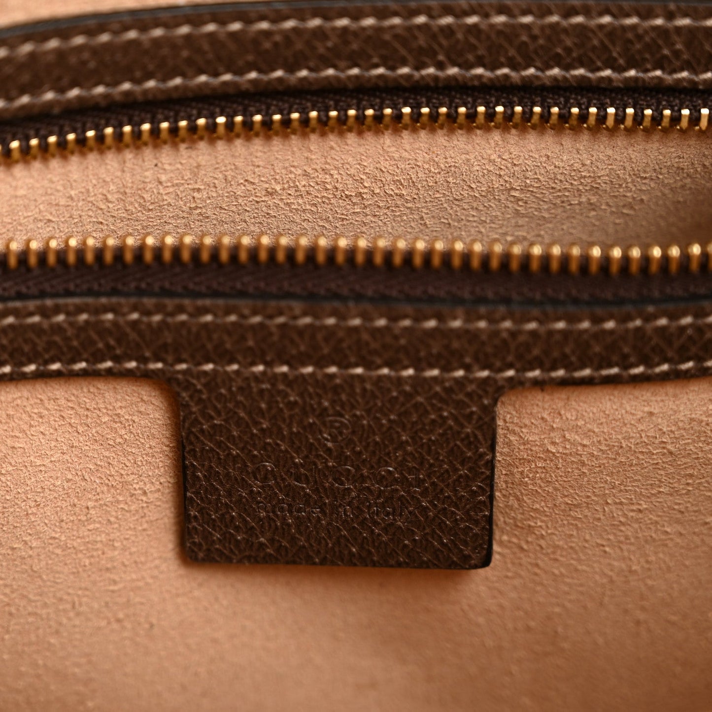 GG Supreme Monogram Web Small Ophidia Shoulder Bag Brown