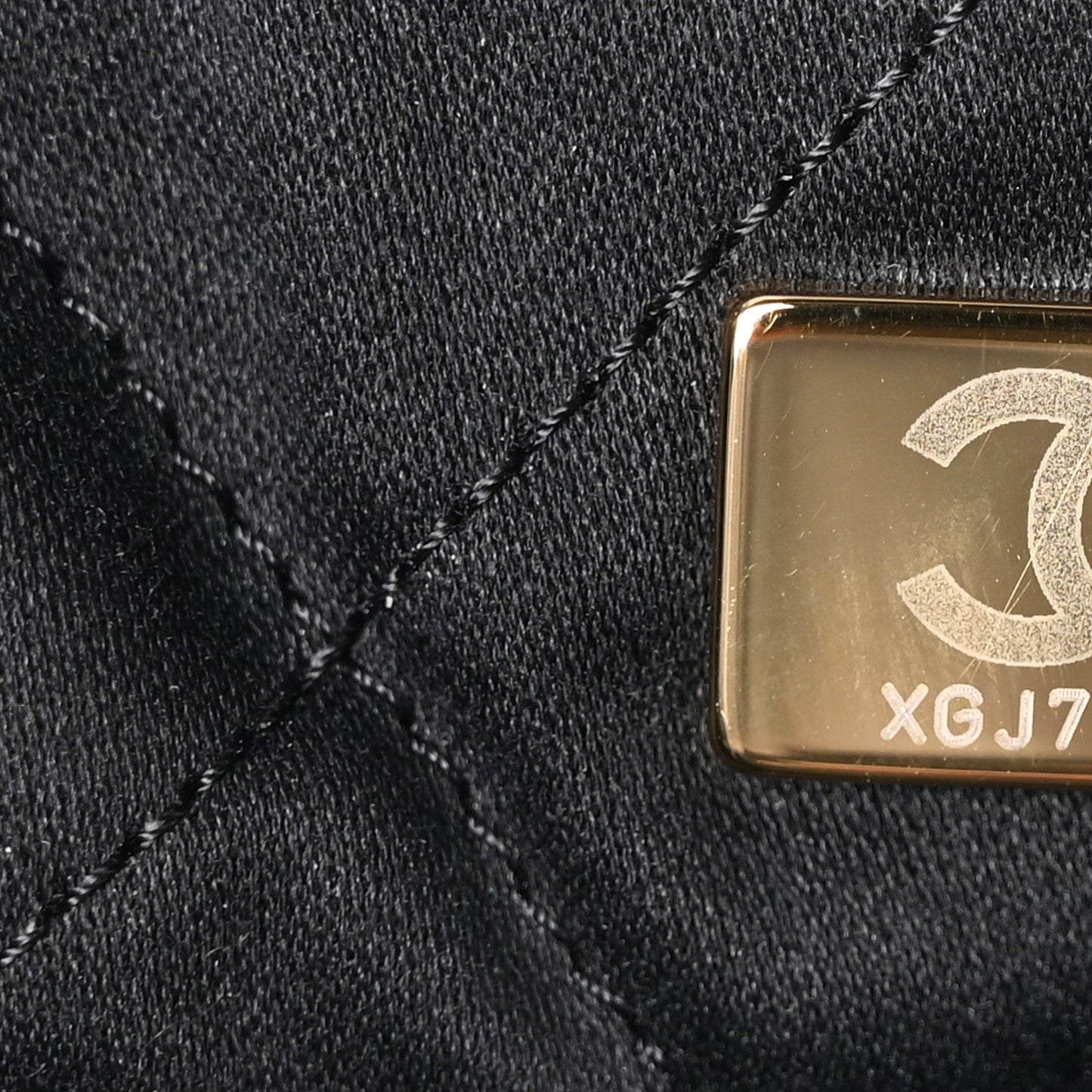 Shiny Calfskin Quilted Small Chanel 22 Black