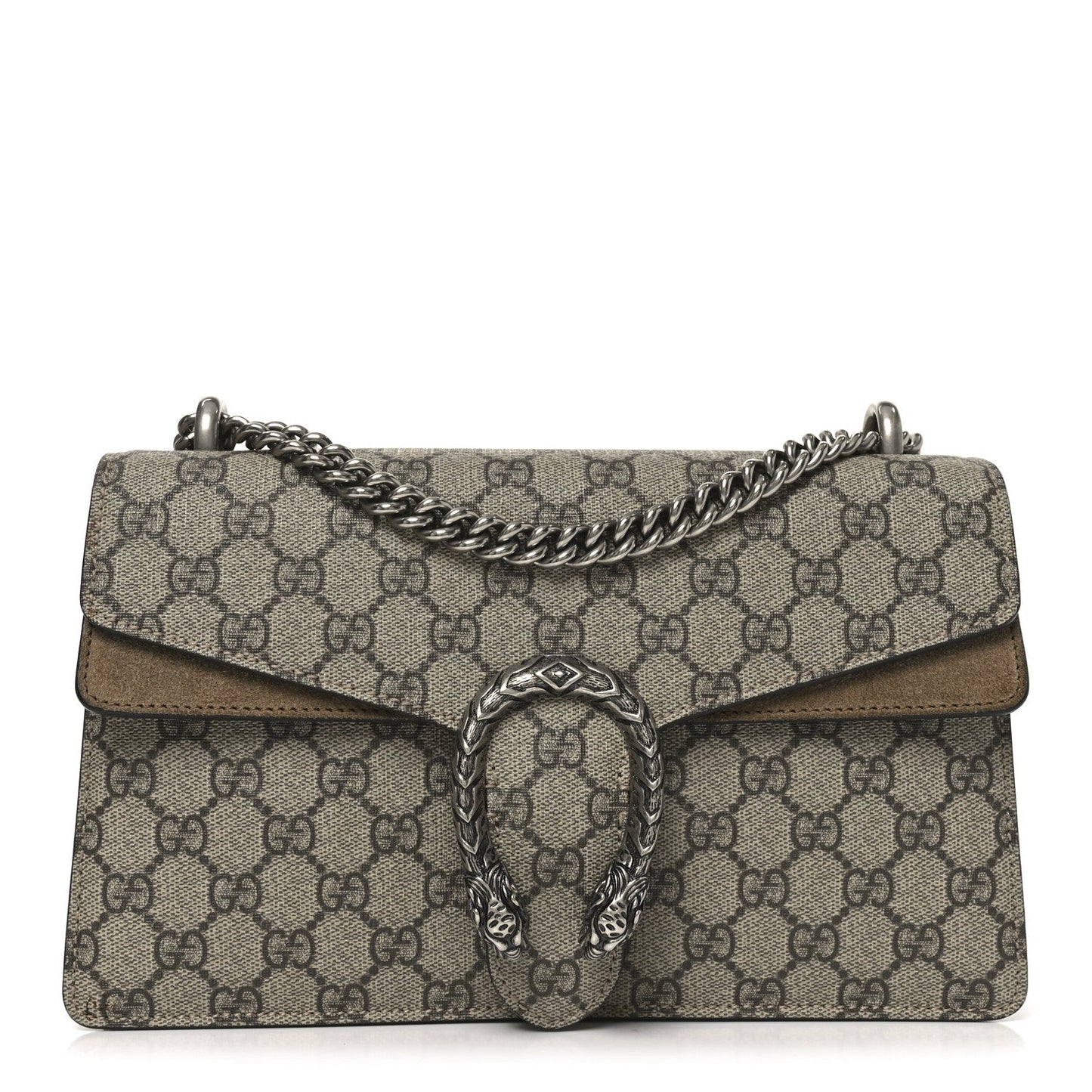GG Supreme Monogram Small Dionysus Shoulder Bag Taupe